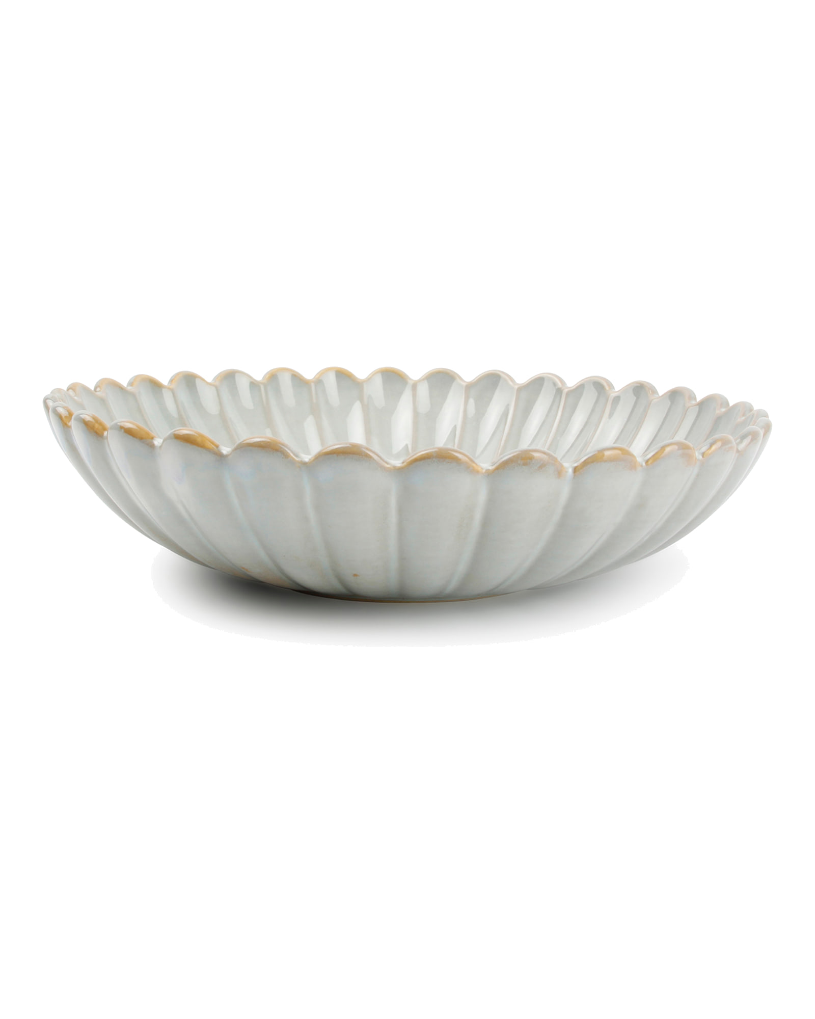 Lotus Suppenteller aus Porzellan, Nuance Weiß, Ø 22 cm, H 5 cm, Ansicht 2