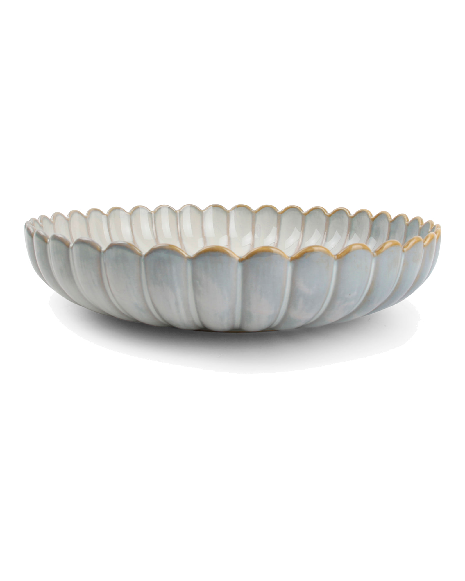 Lotus Suppenteller aus Porzellan, Nuance Weiß, Ø 24 cm, H 5 cm, Ansicht 2