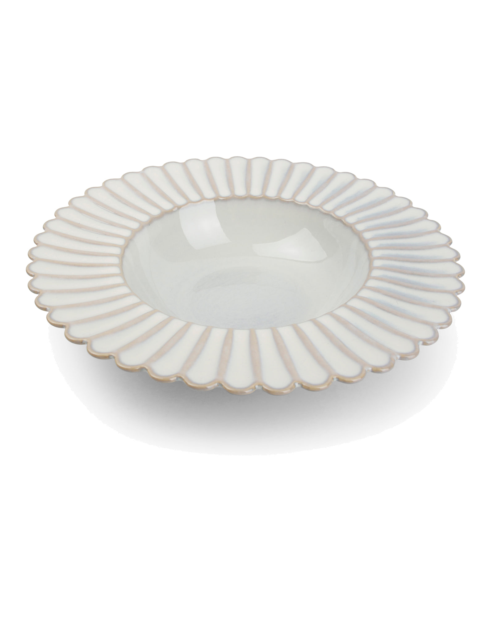Lotus Suppenteller aus Porzellan, Nuance Weiß, Ø 24 cm, H 4 cm, Ansicht 1