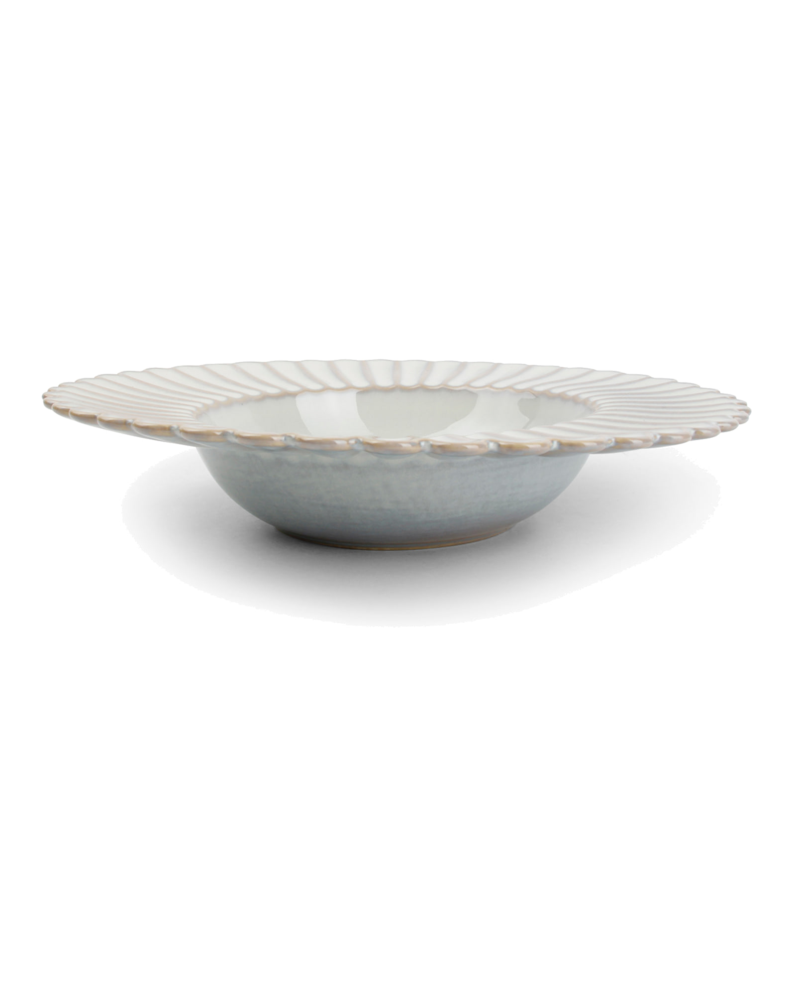 Lotus Suppenteller aus Porzellan, Nuance Weiß, Ø 24 cm, H 4 cm, Ansicht 2
