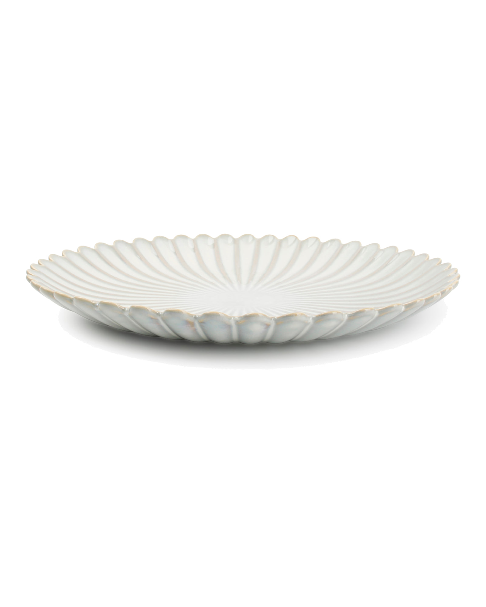 Lotus Teller aus Porzellan, Nuance Weiß, Ø 25 cm, Ansicht 2