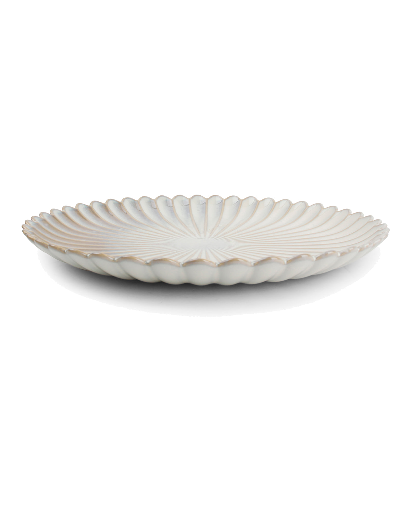 Lotus Teller aus Porzellan, Nuance Weiß, Ø 28,5 cm, Ansicht 2