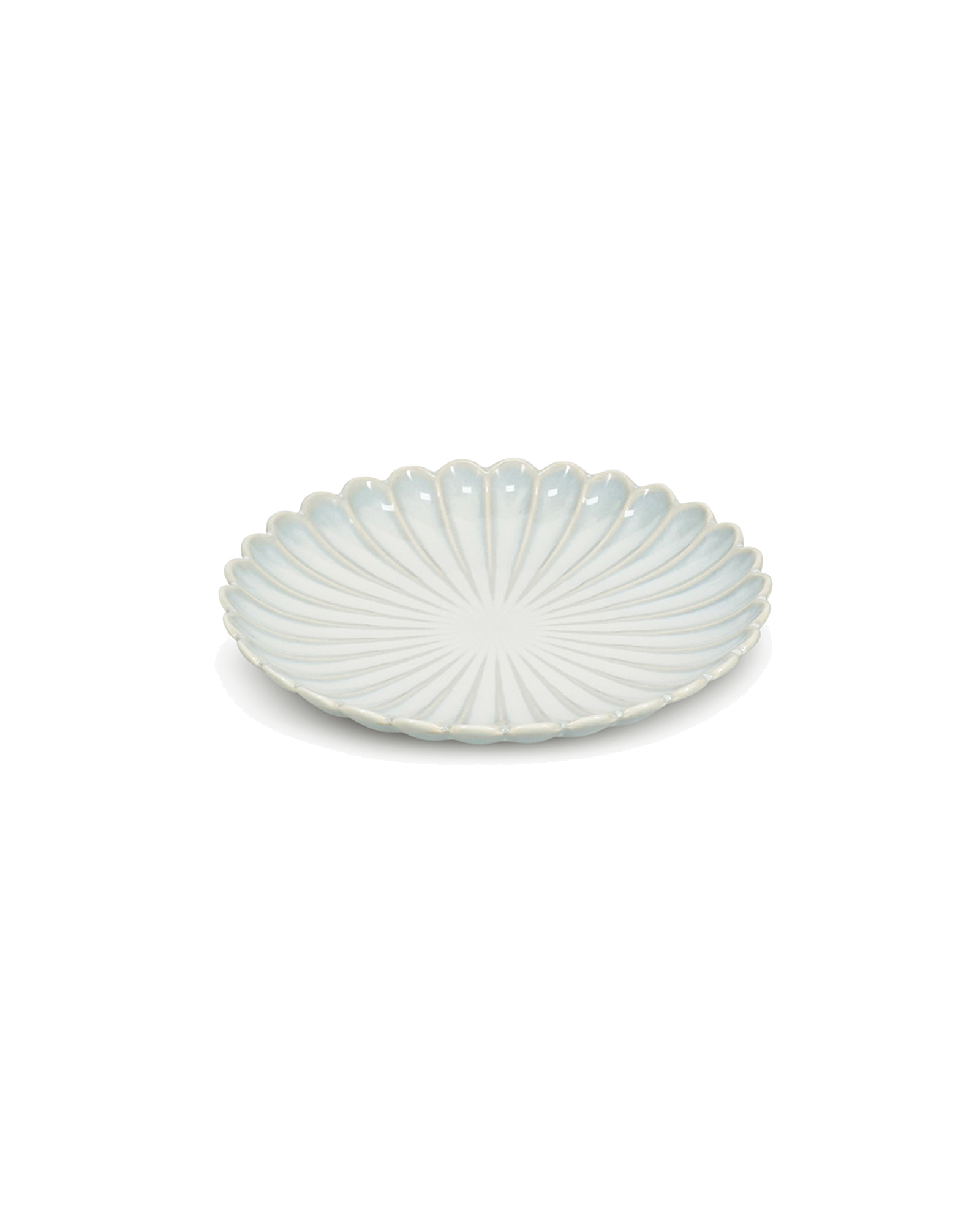 Lotus Teller aus Porzellan, Nuance Weiß, Ø 15 cm, Ansicht 3