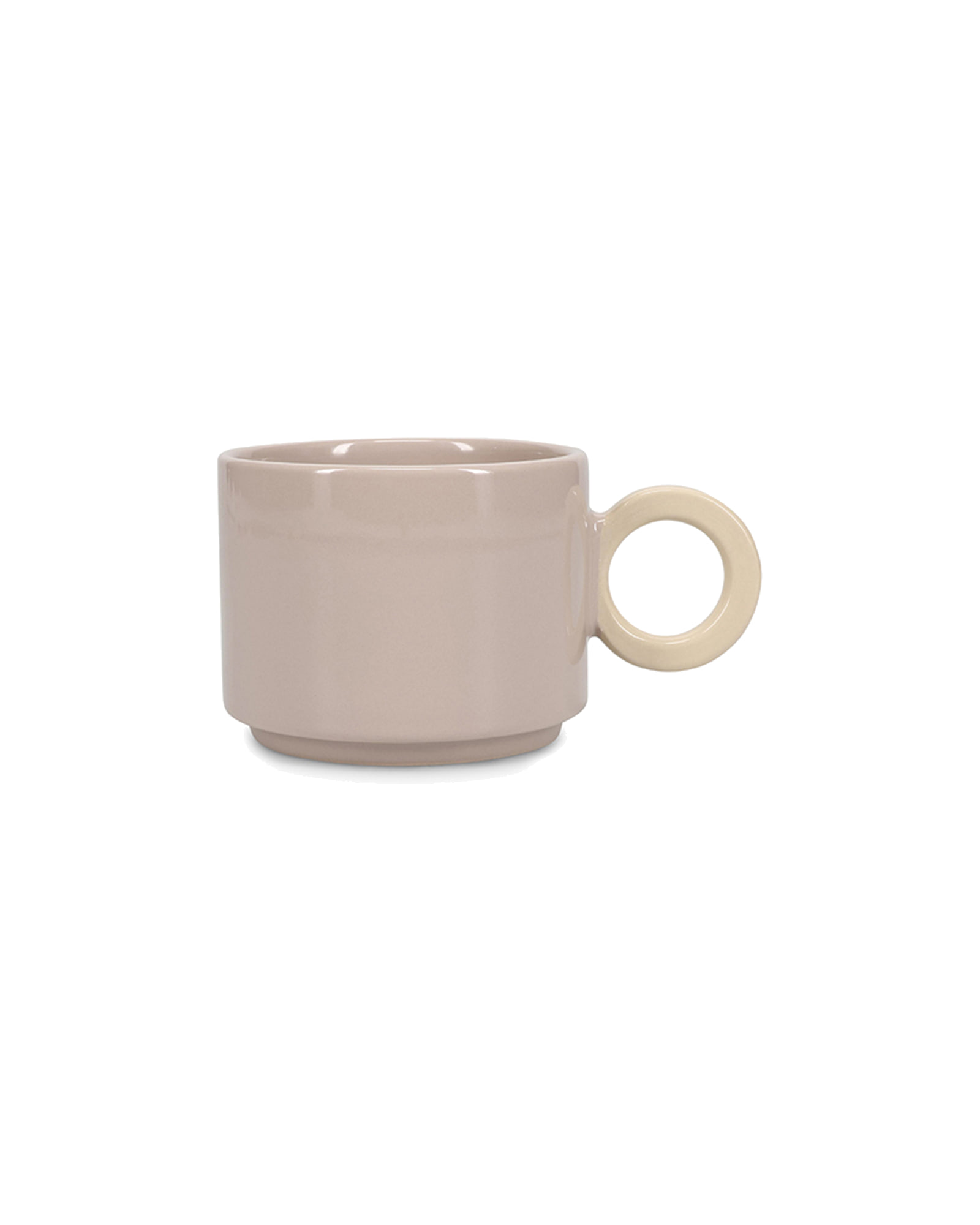 Lou Becher aus Steinzeug, Grau/Beige, 280 ml, Ansicht 1