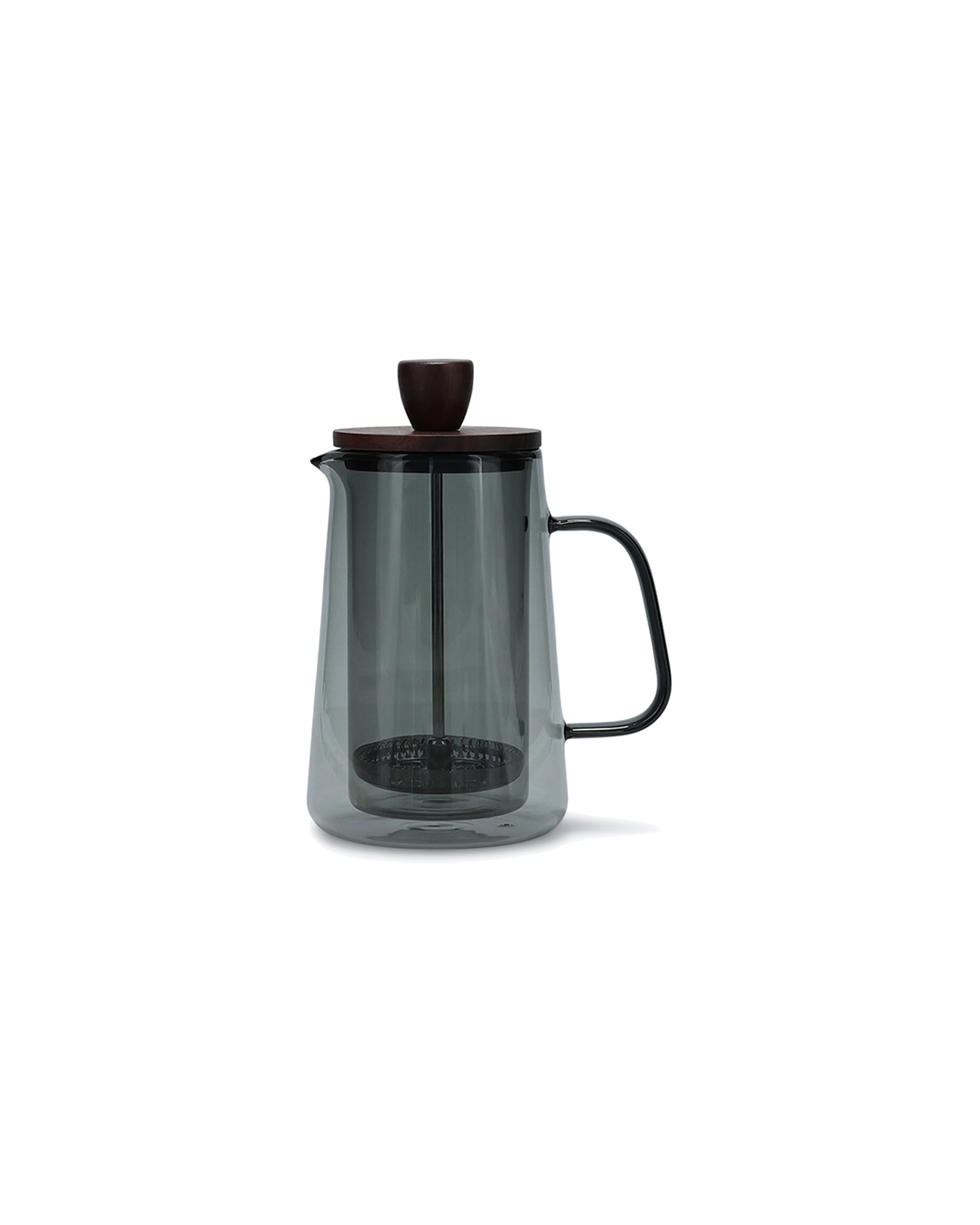 Luma Kaffeekanne aus Glas, mit Glasfilter und Deckel Grau, 350 ml, Ansicht 1
