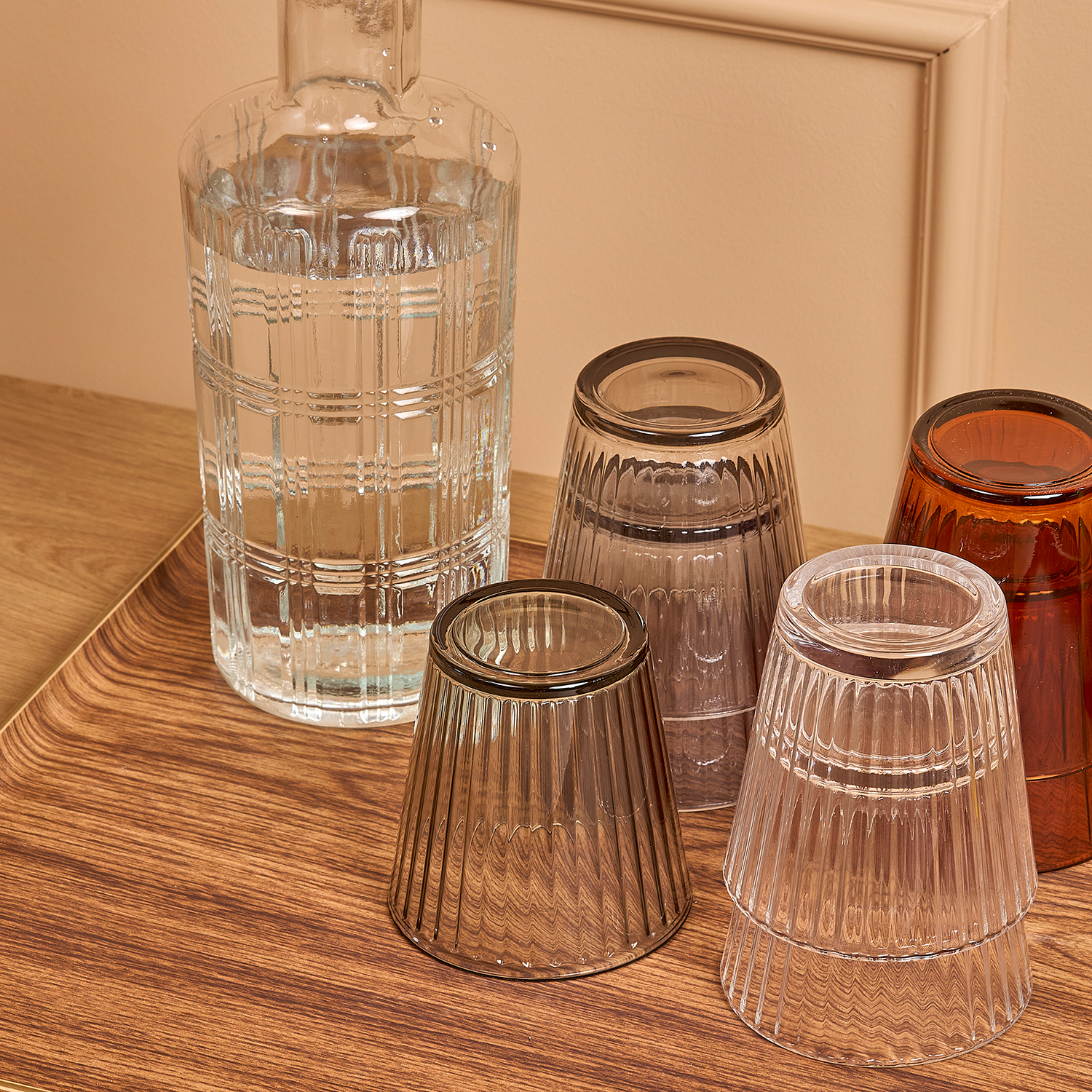 Luz Glas mit strukturiertem Finish, Bernstein, 270 ml, Ansicht 5