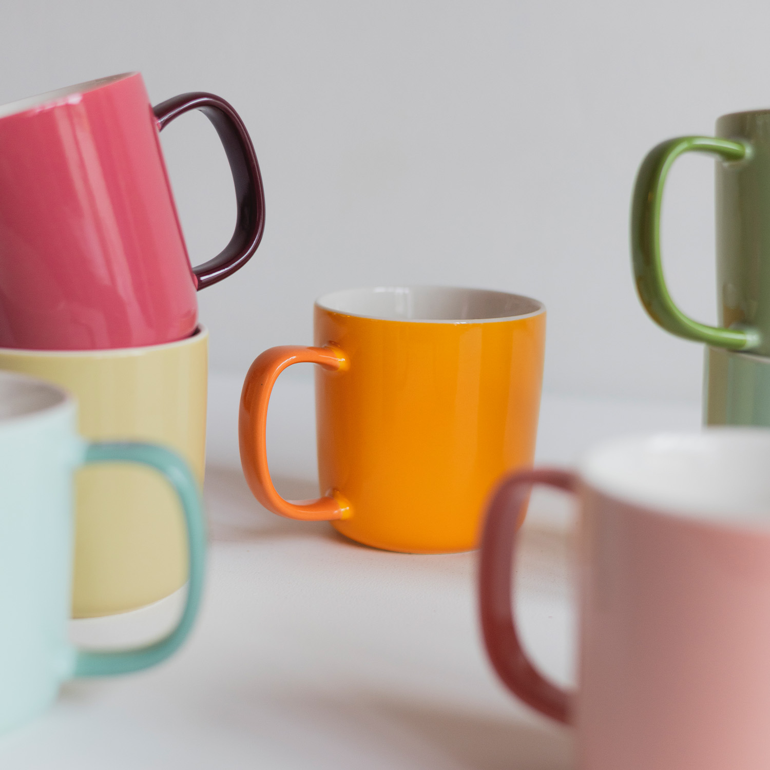 Mae Becher aus New Bone China, Mandarine, 370 ml, Ansicht 4