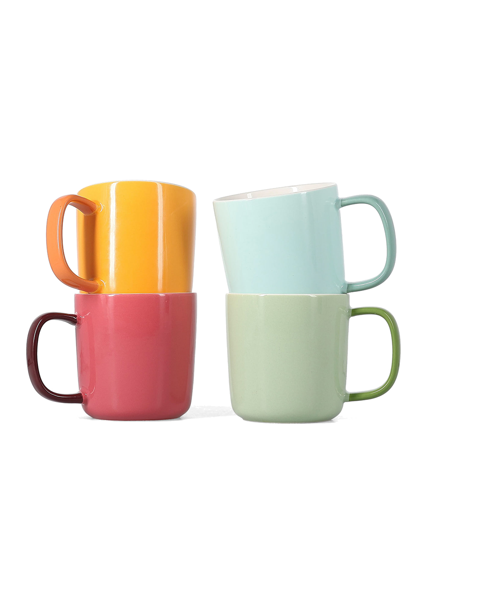 Mae Becher aus New Bone China, Türkis, 370 ml, Ansicht 3