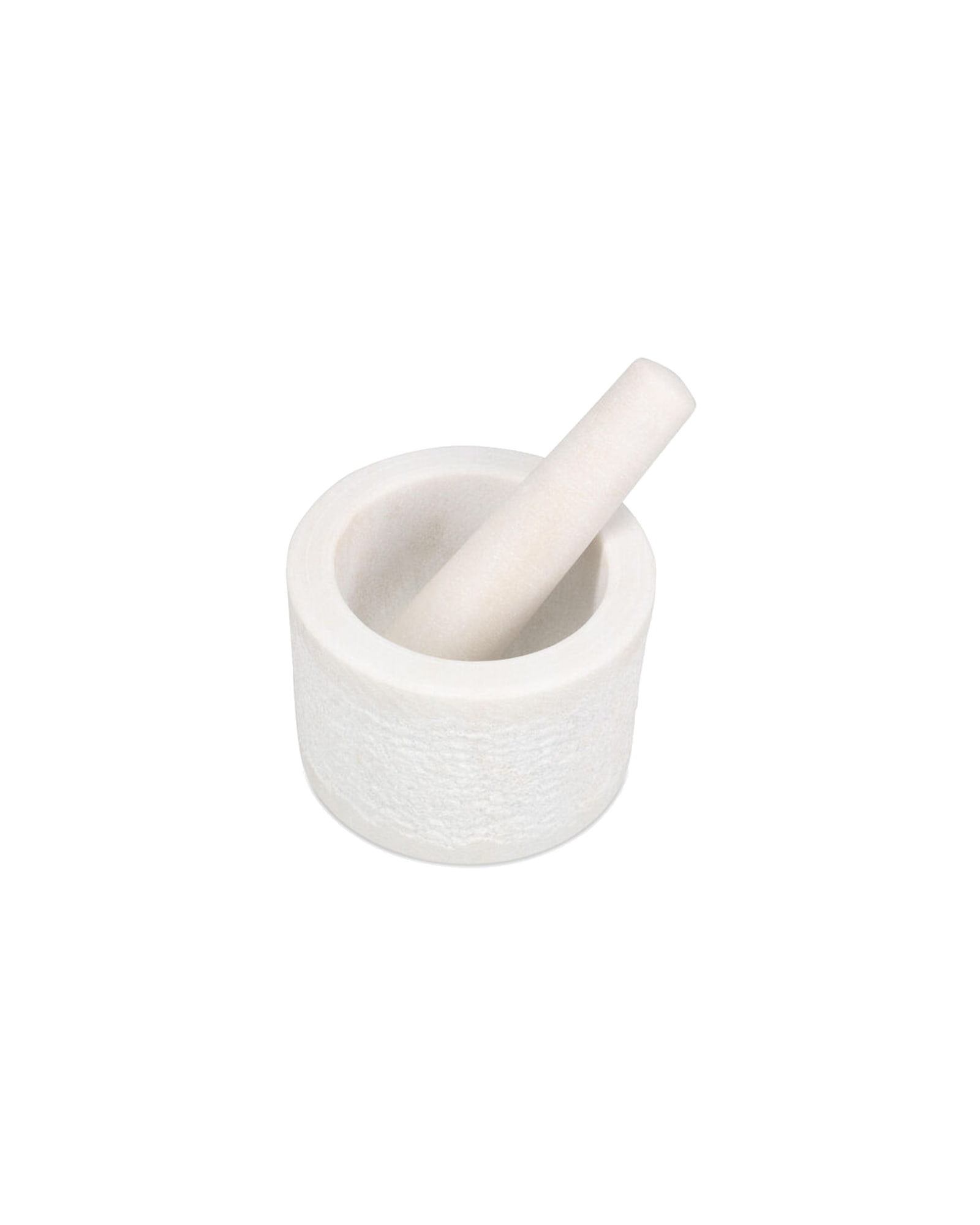 Marbliss Mörser mit Stößel aus Marmor, Weiß, Ø 14 cm, H 10 cm, Ansicht 2