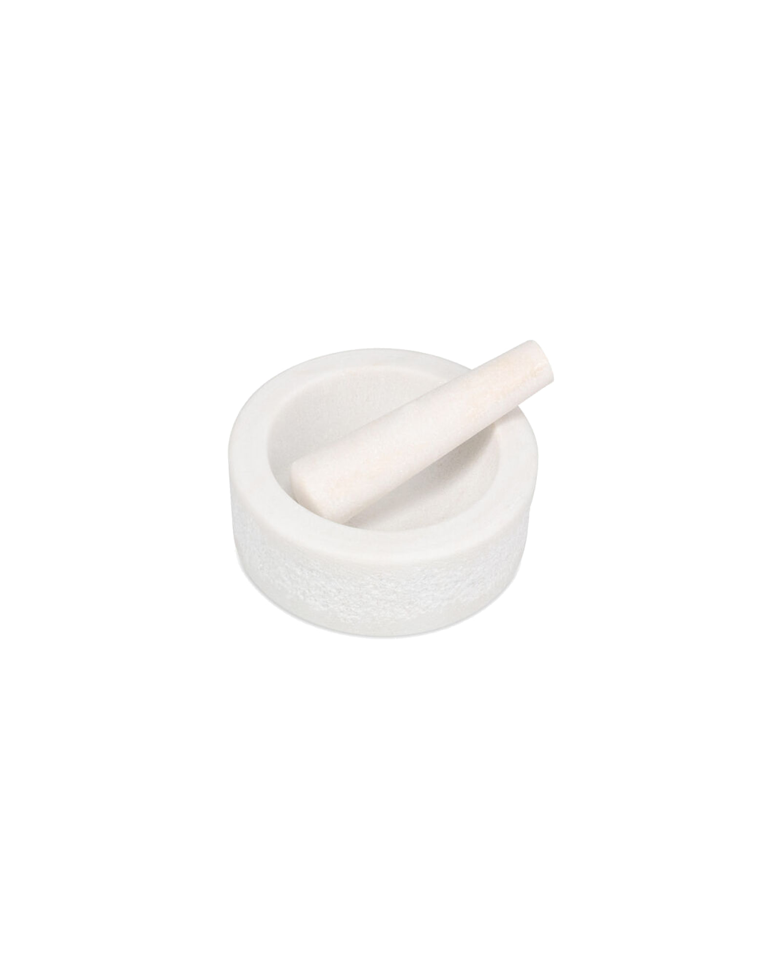 Marbliss Mörser mit Stößel aus Marmor, Weiß, Ø 16 cm, H 6 cm, Ansicht 2