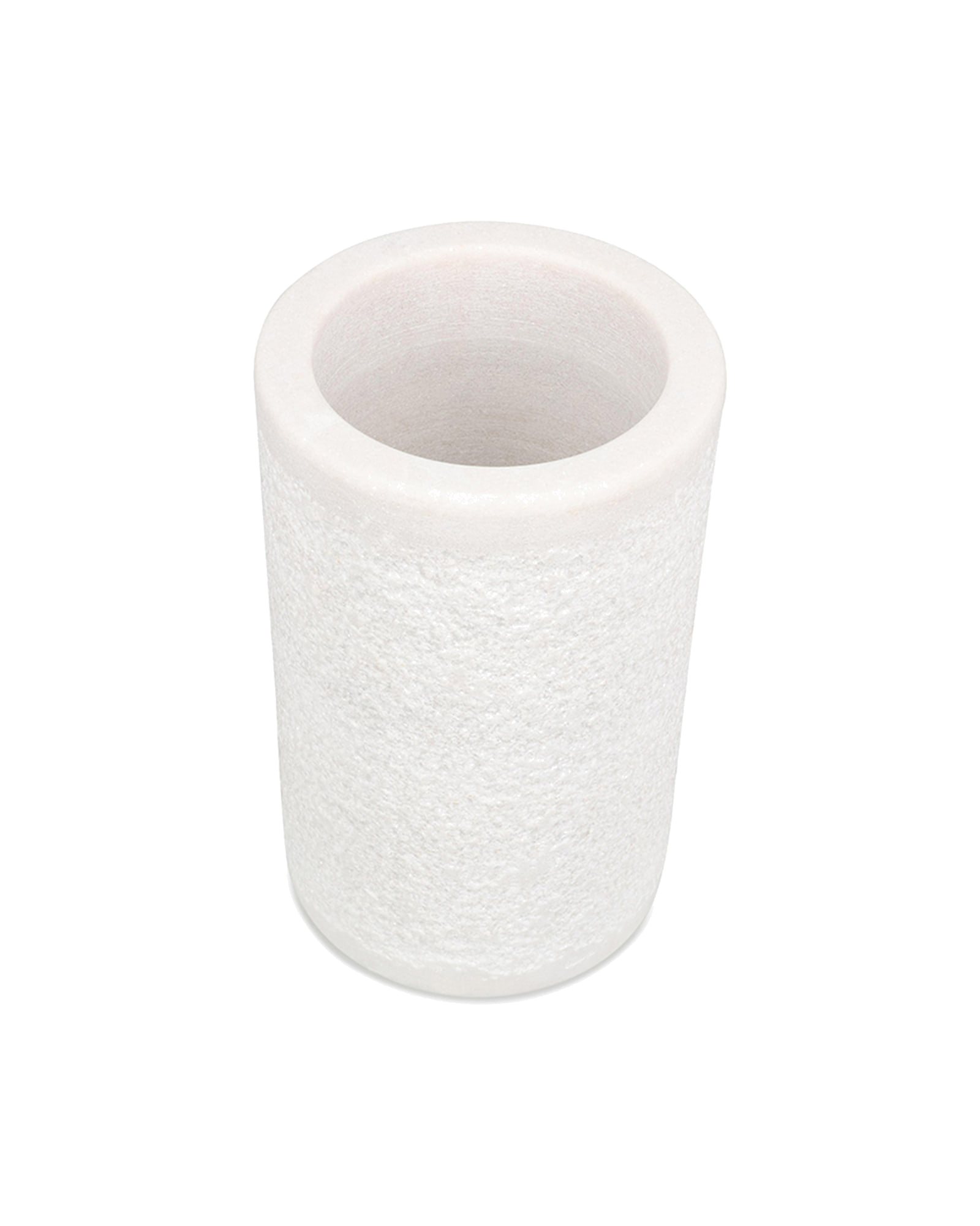 Marbliss Weinkühler aus Marmor, Weiß, Ø 12 cm, H 20 cm, Ansicht 2
