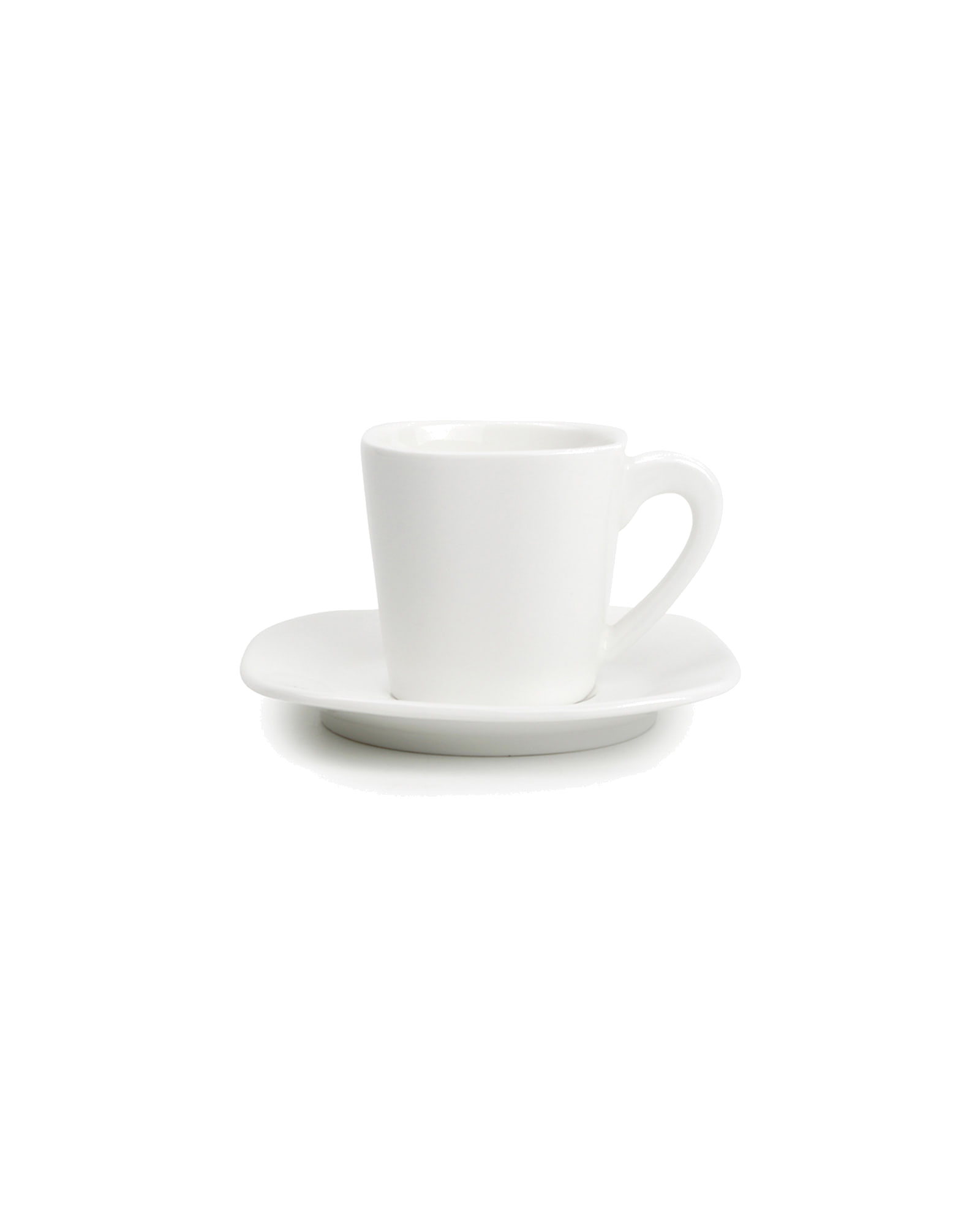 Match Mokkatasse mit Untertasse aus New Bone China, Weiß, 80 ml, Ansicht 1