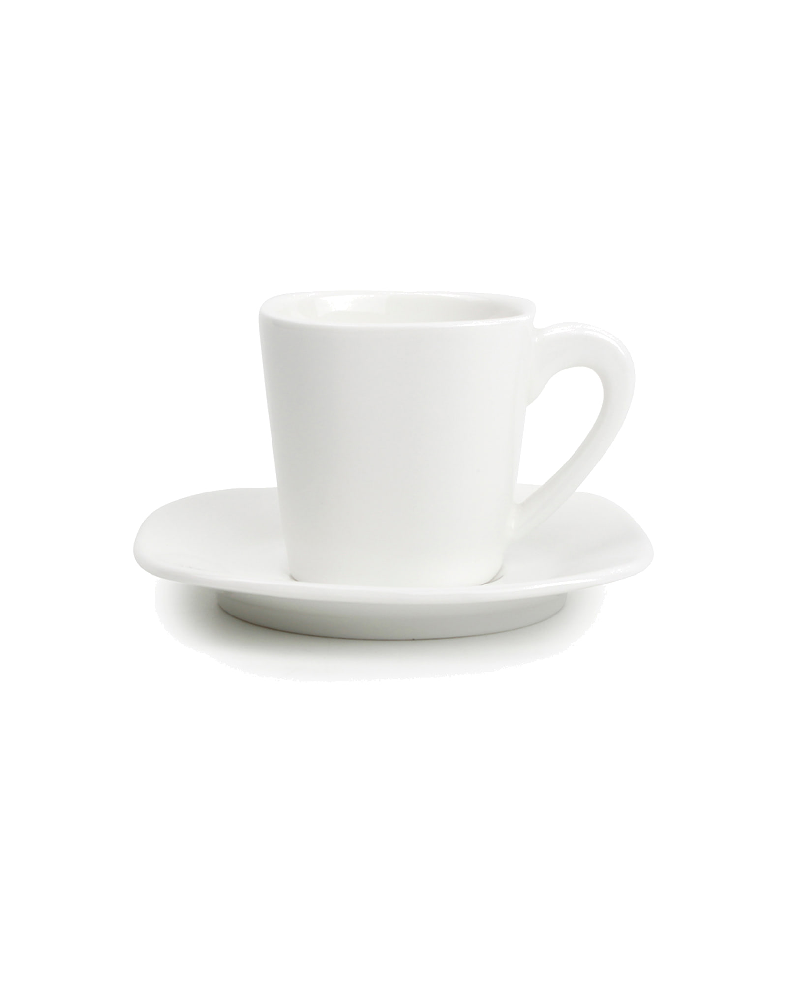 Match Tasse mit Untertasse aus New Bone China, Weiß, 180 ml