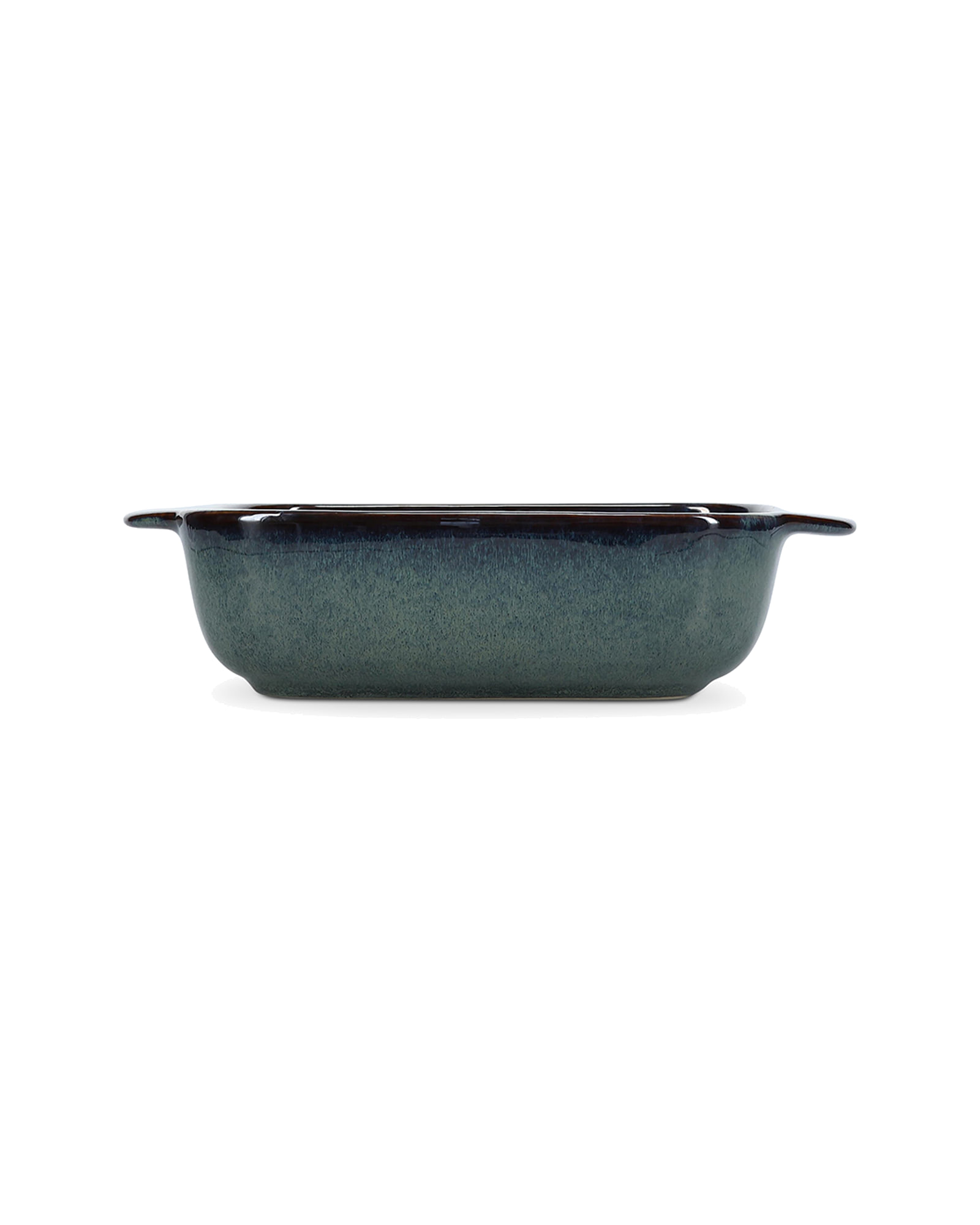 Meridian Auflaufform aus Steinzeug, Grün/Blau, 25 × 16,5 cm, H 6 cm, Ansicht 2