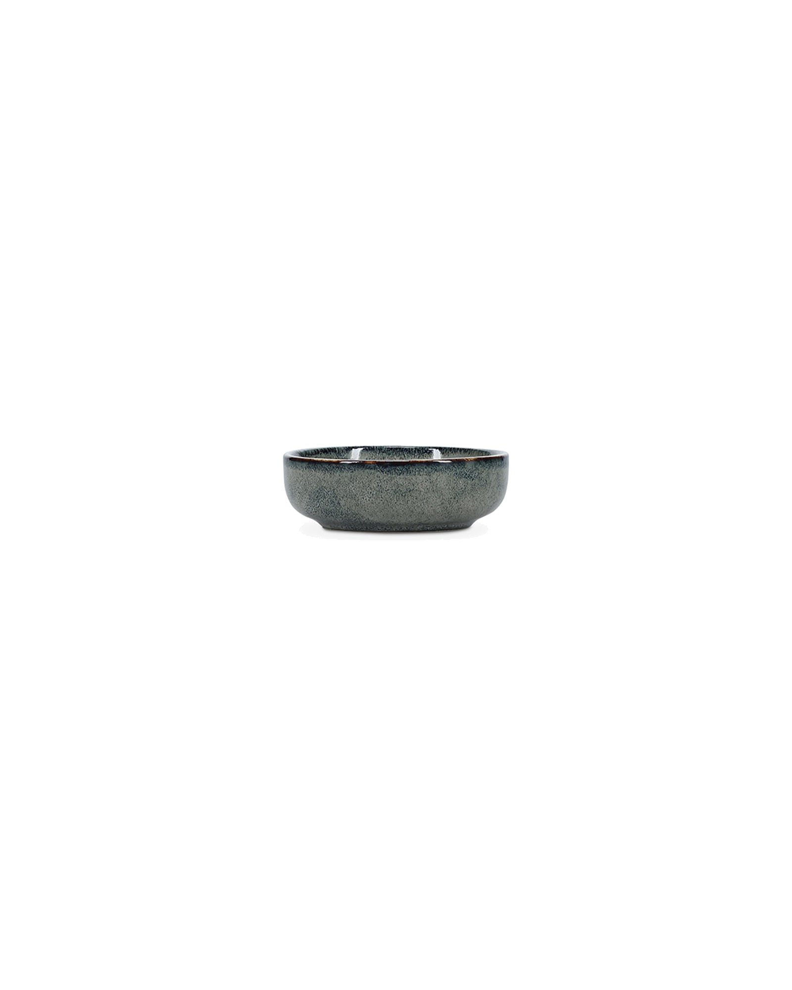 Meridian Schale aus Steinzeug, Grün/Blau, Ø 9 cm, H 3 cm, Ansicht 1