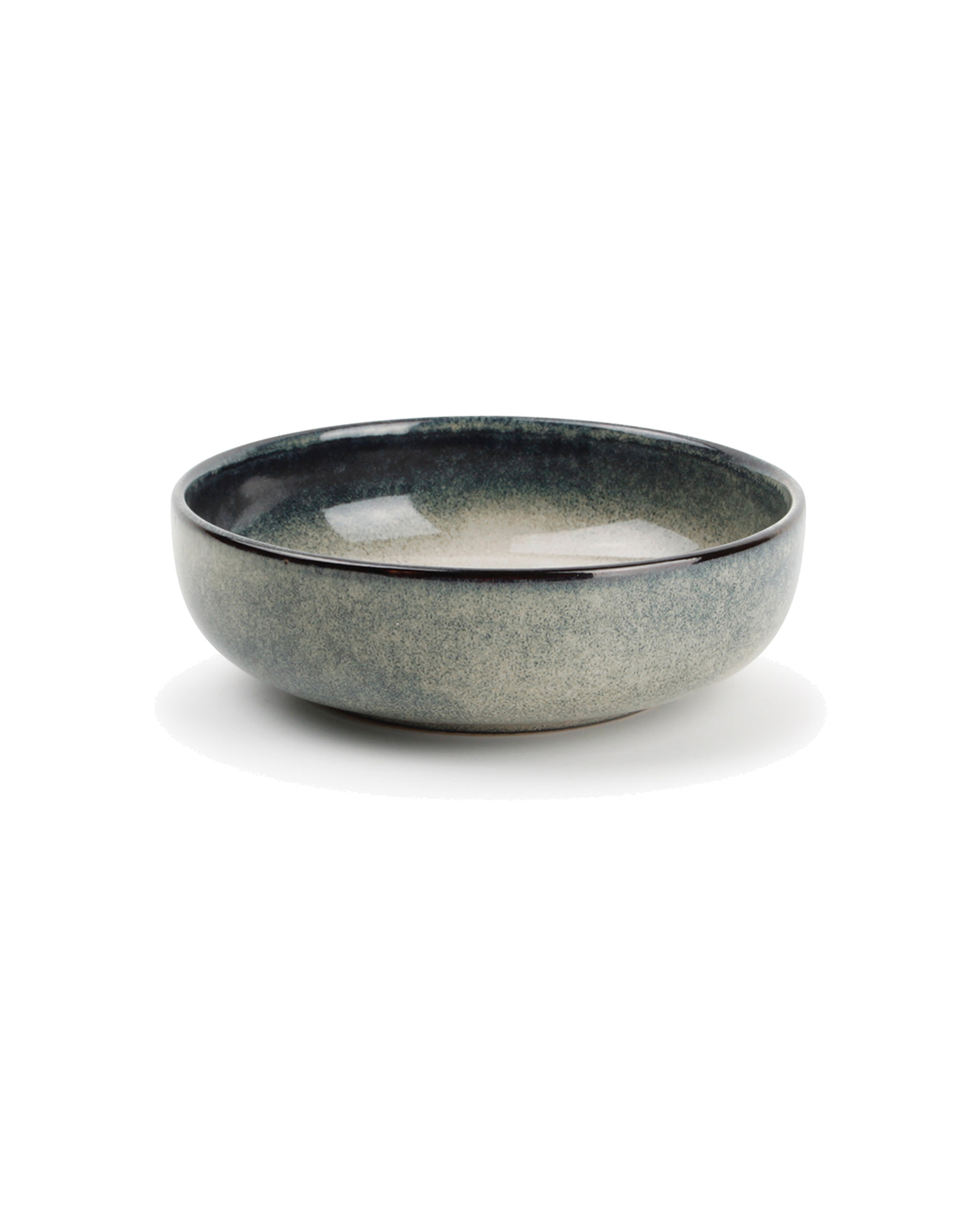 Meridian Schale aus Steinzeug, Grün/Blau, Ø 13 cm, H 4 cm, Ansicht 2
