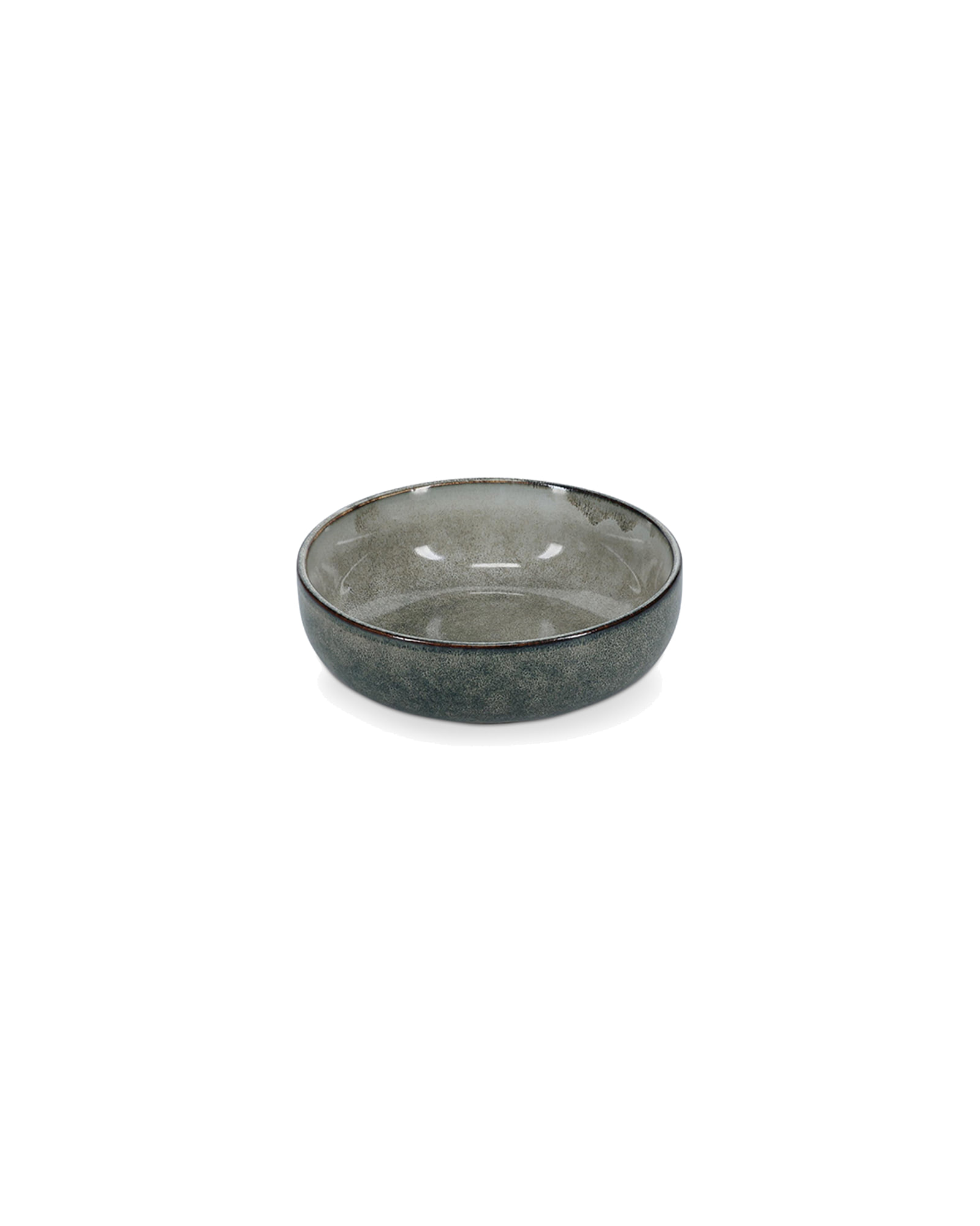 Meridian Schale aus Steinzeug, Grün/Blau, Ø 13 cm, H 4 cm, Ansicht 3