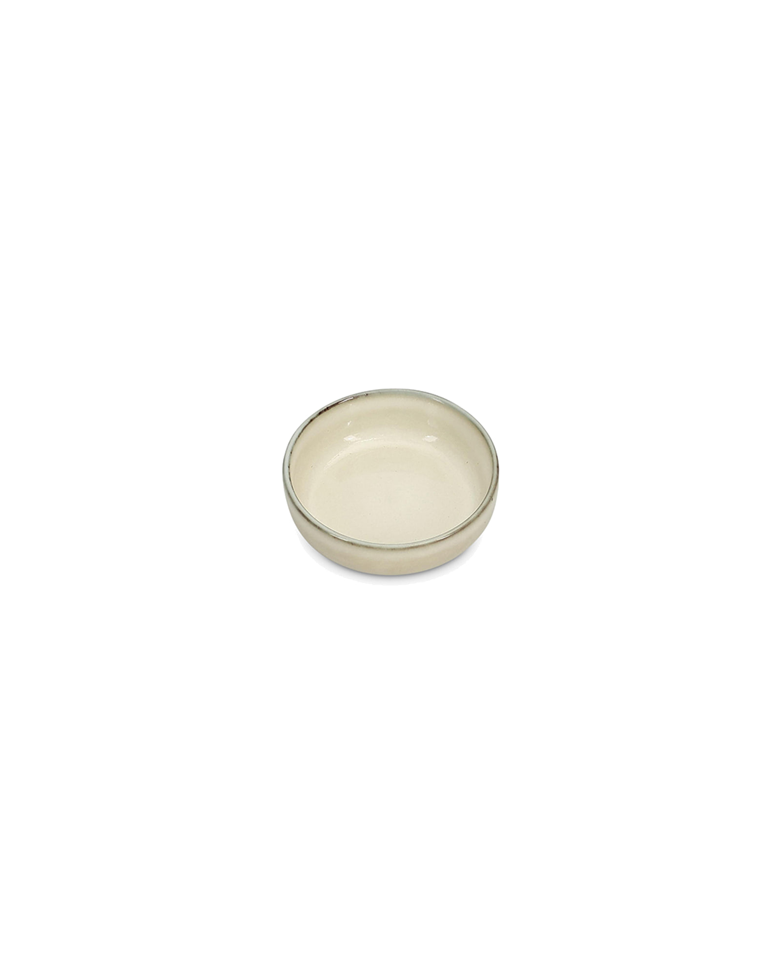 Meridian Schale aus Steinzeug, Elfenbein, Ø 9 cm, H 3 cm, Ansicht 3