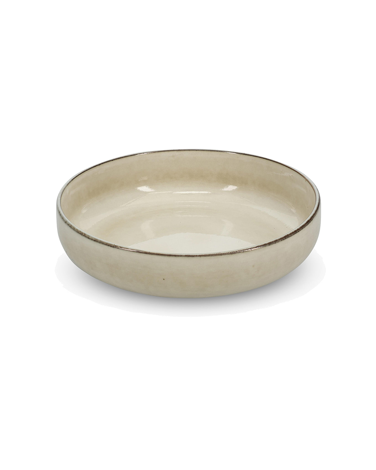 Meridian Schale aus Steinzeug, Elfenbein, Ø 22 cm, H 6 cm, Ansicht 1