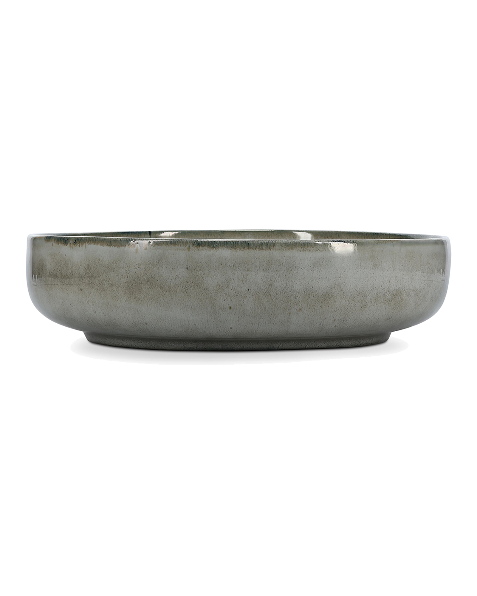 Meridian Servierschale aus Steinzeug, Grün/Blau, Ø 28 cm, H 7 cm, Ansicht 1
