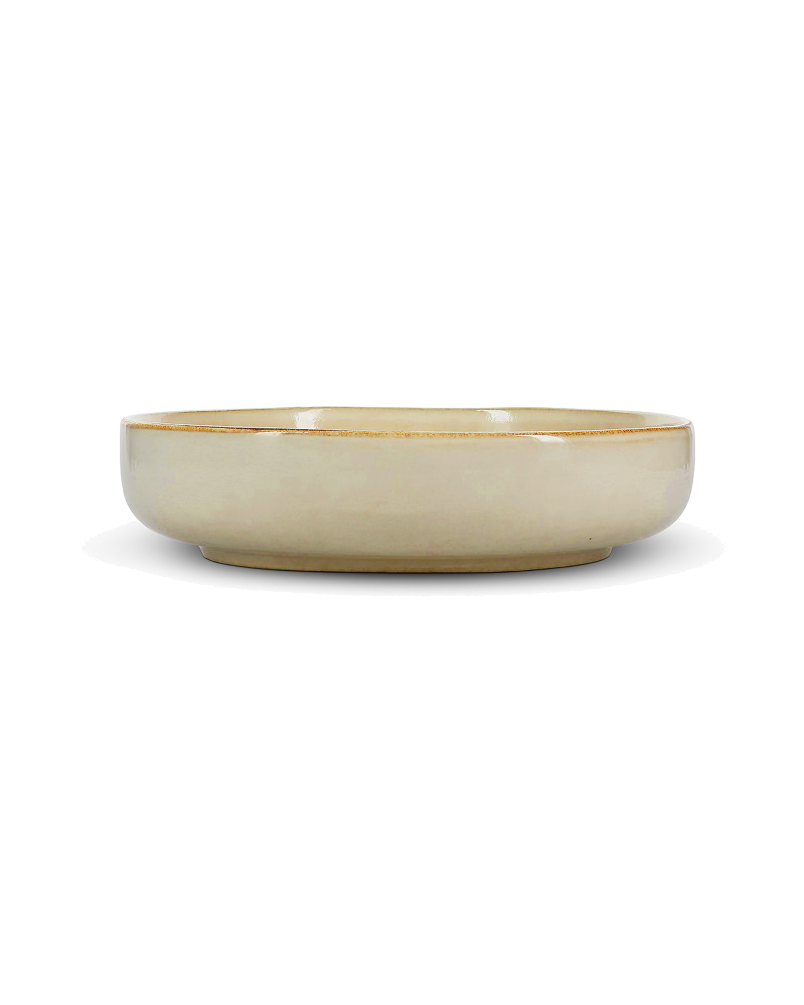 Meridian Servierschale aus Steinzeug, Elfenbein, Ø 28 cm, H 7 cm, Ansicht 2