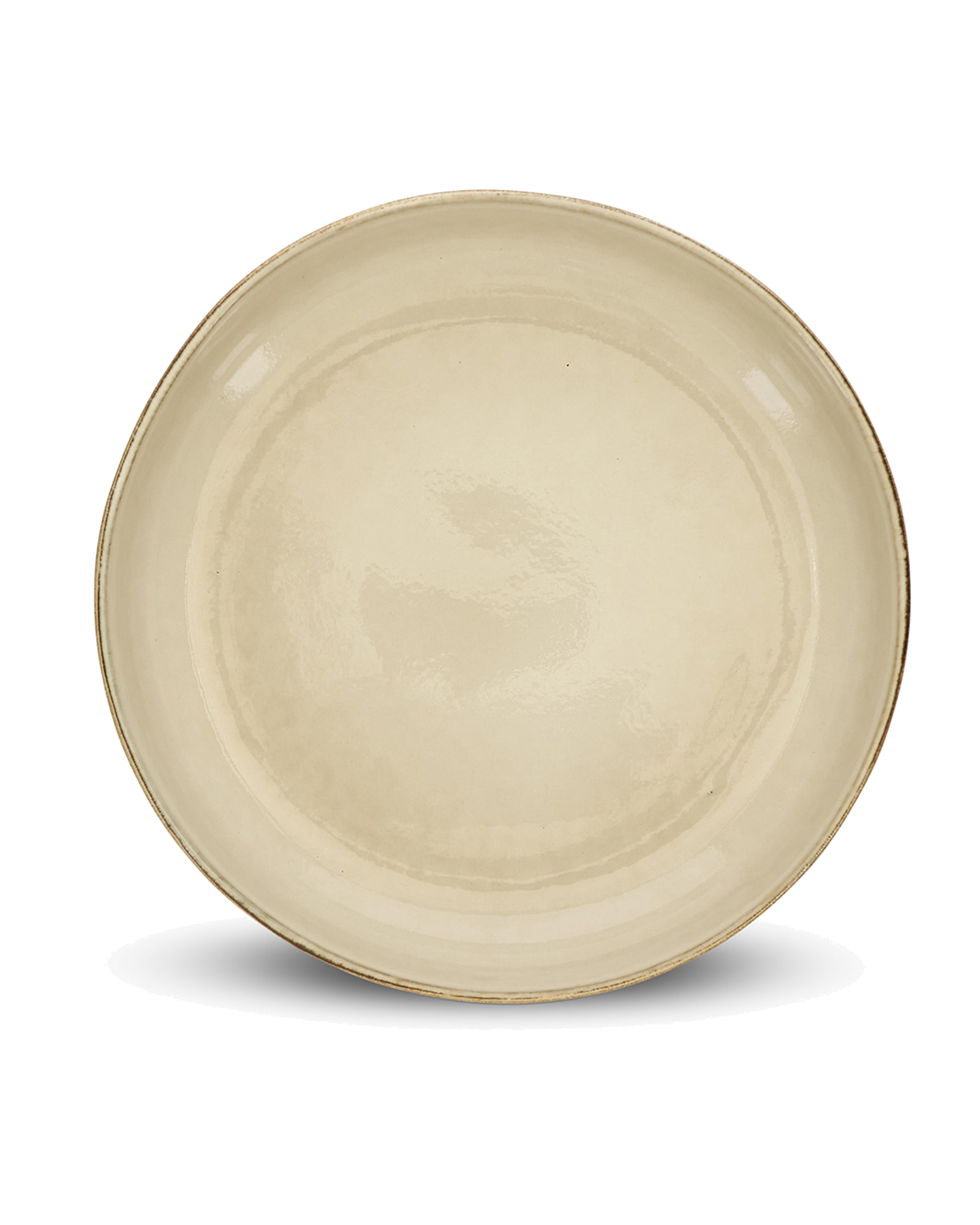 Meridian Servierschale aus Steinzeug, Elfenbein, Ø 28 cm, H 7 cm, Ansicht 3