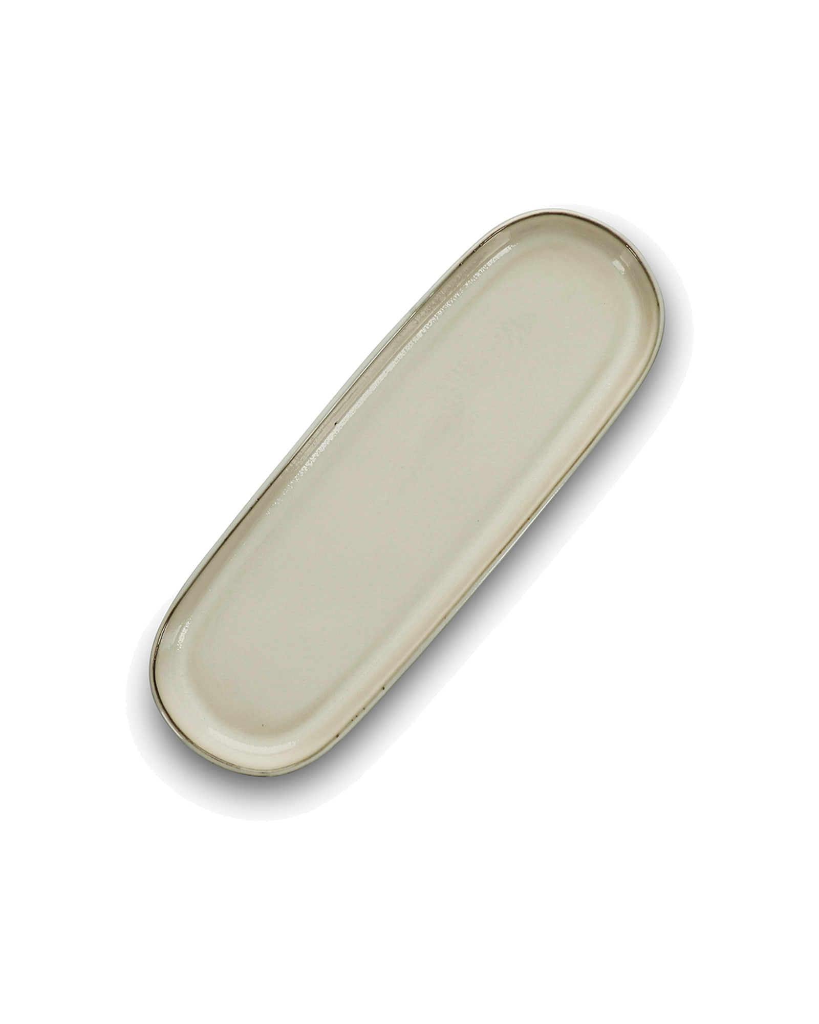 Meridian Servierschale aus Steinzeug, Elfenbein, 29 × 10 cm, H 2 cm, Ansicht 1