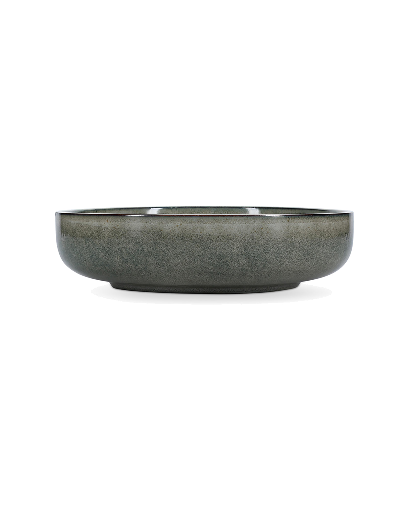 Meridian Suppenteller aus Steinzeug, Grün/Blau, Ø 22 cm, H 6 cm, Ansicht 1