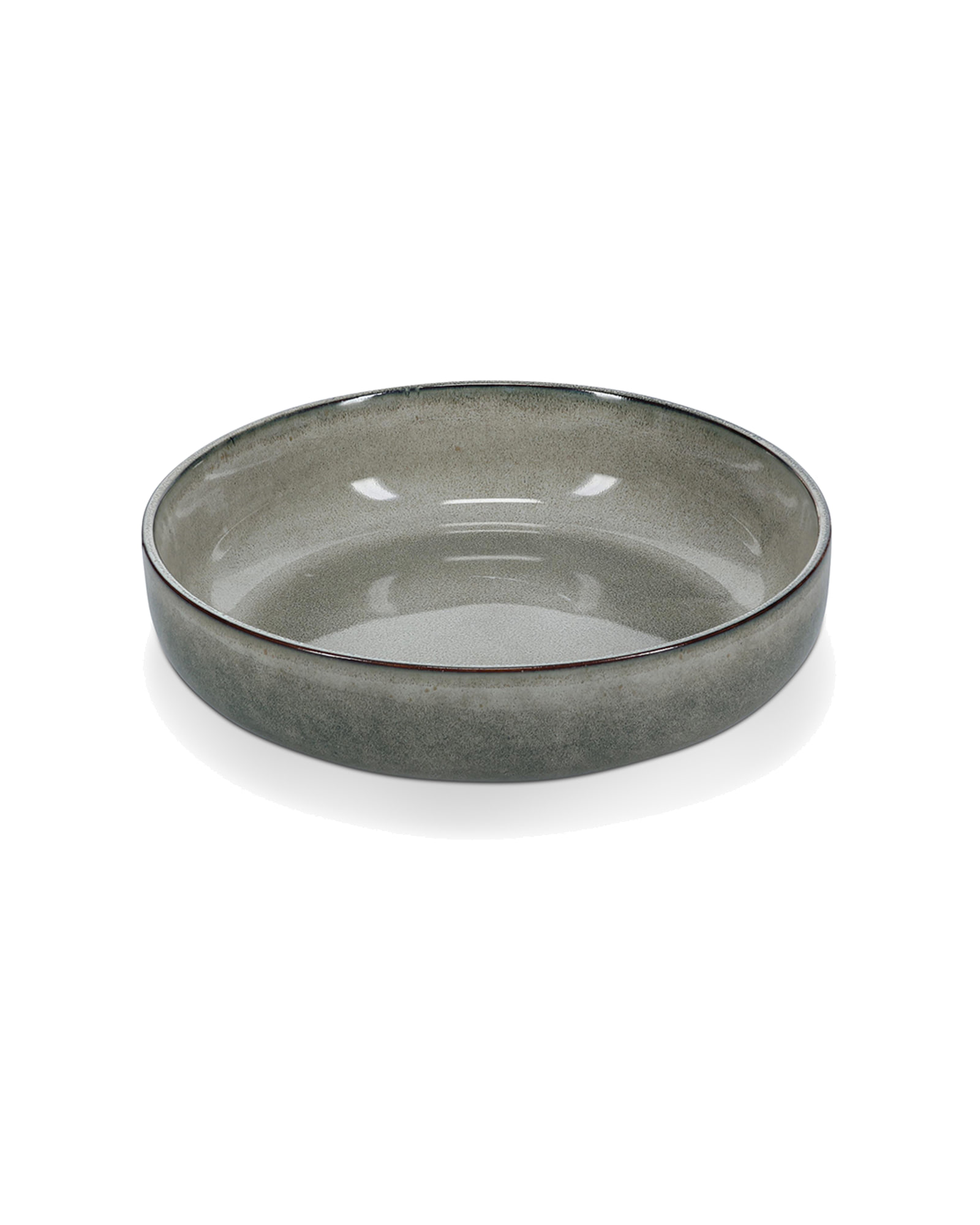 Meridian Suppenteller aus Steinzeug, Grün/Blau, Ø 22 cm, H 6 cm, Ansicht 3