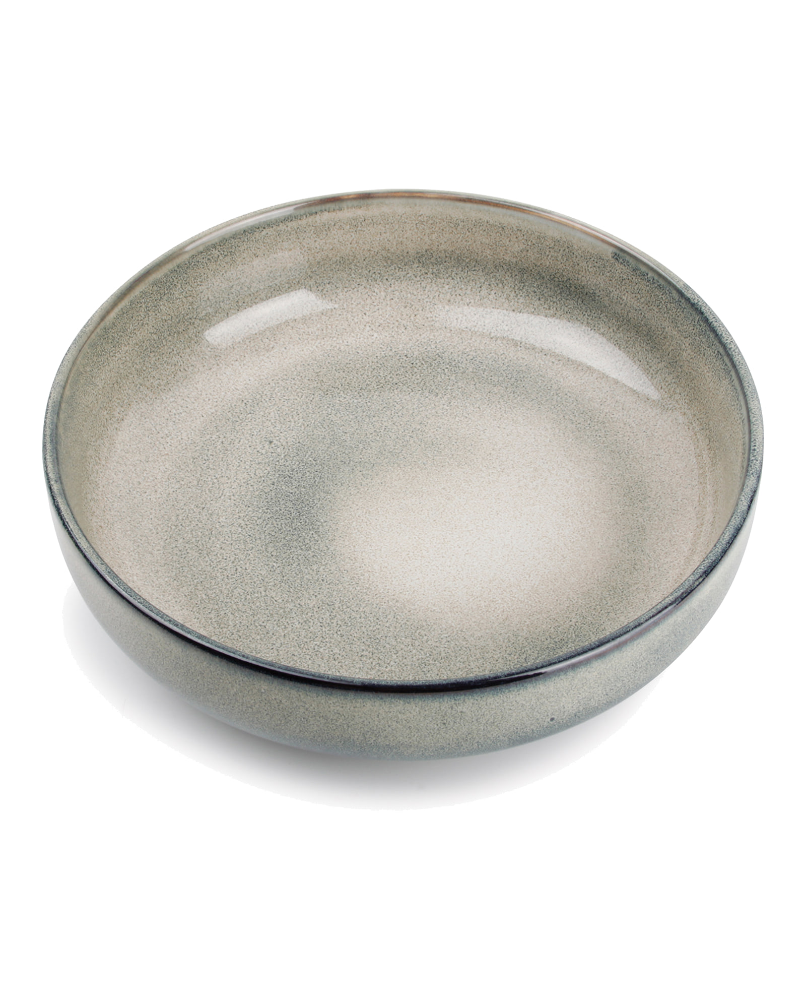 Meridian Suppenteller aus Steinzeug, Grün/Blau, Ø 22 cm, H 6 cm, Ansicht 4
