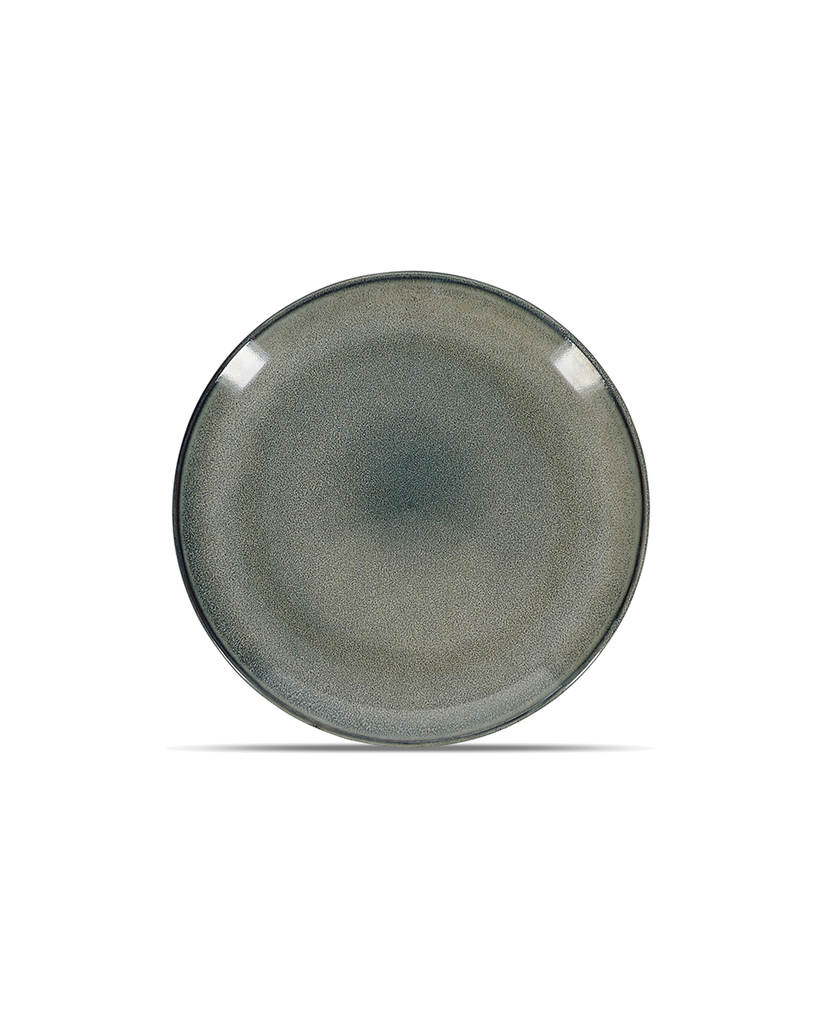 Meridian Teller aus Steinzeug, Grün/Blau, Ø 20 cm, Ansicht 1