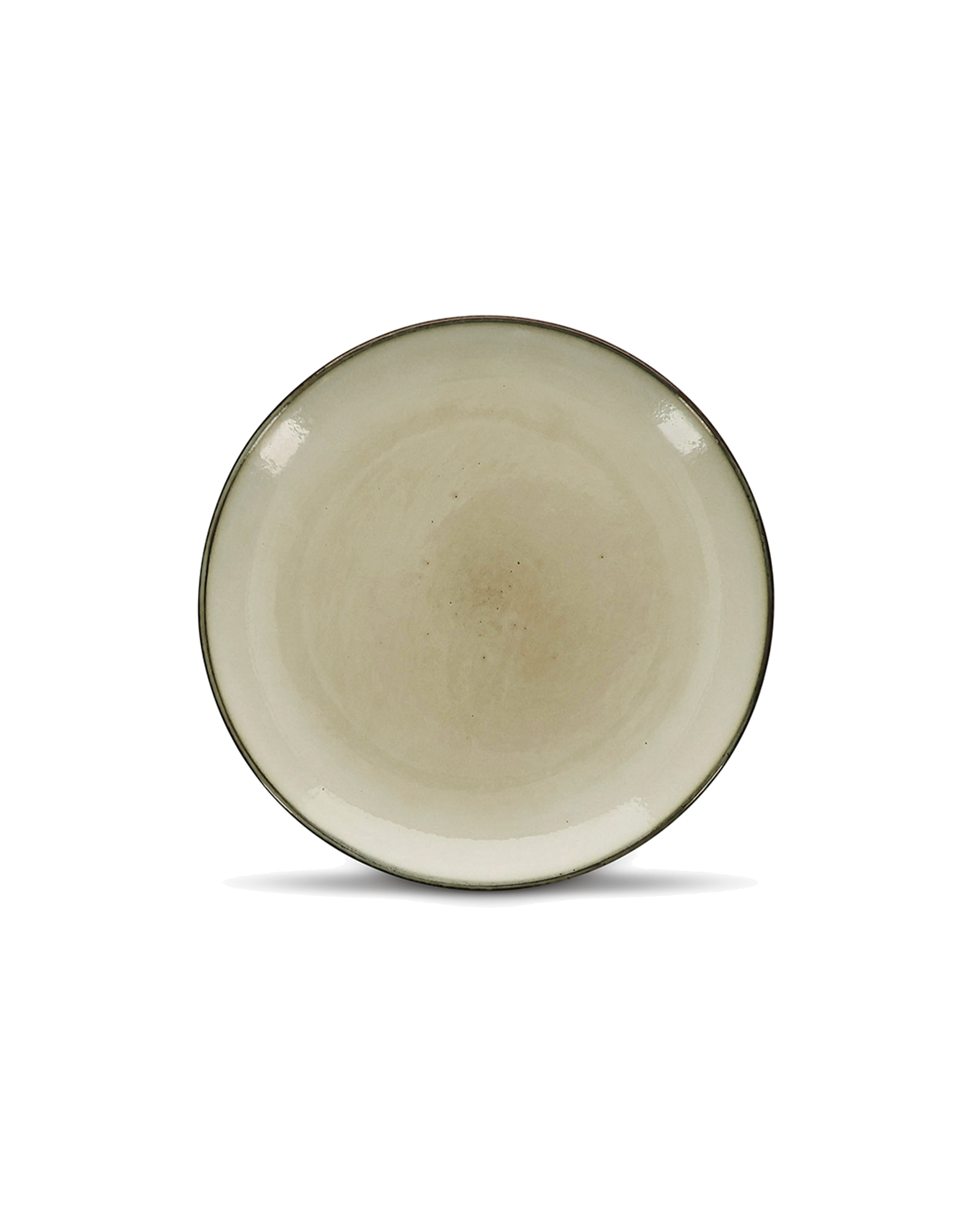 Meridian Teller aus Steinzeug, Elfenbein, Ø 20 cm, Ansicht 1