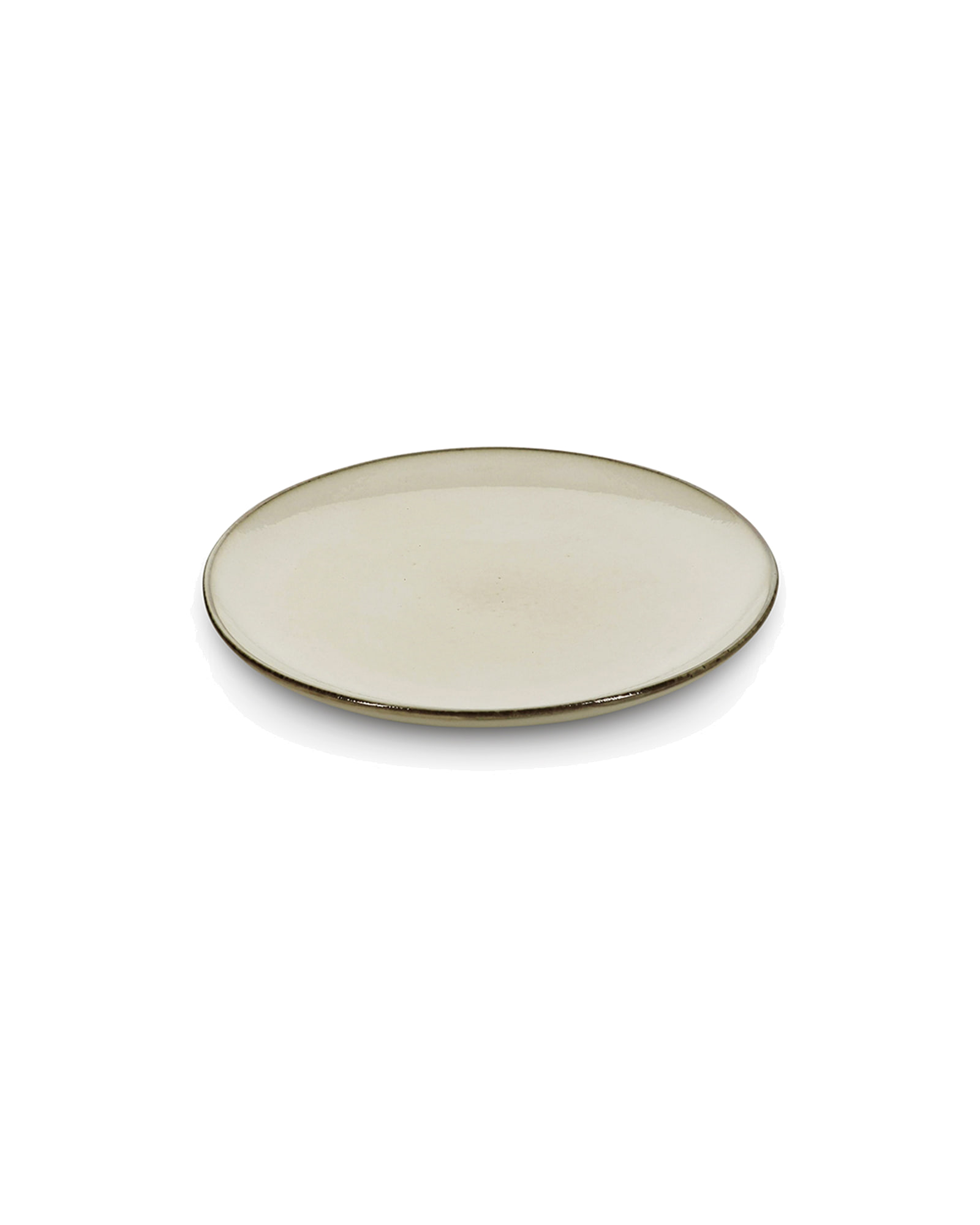 Meridian Teller aus Steinzeug, Elfenbein, Ø 20 cm, Ansicht 3