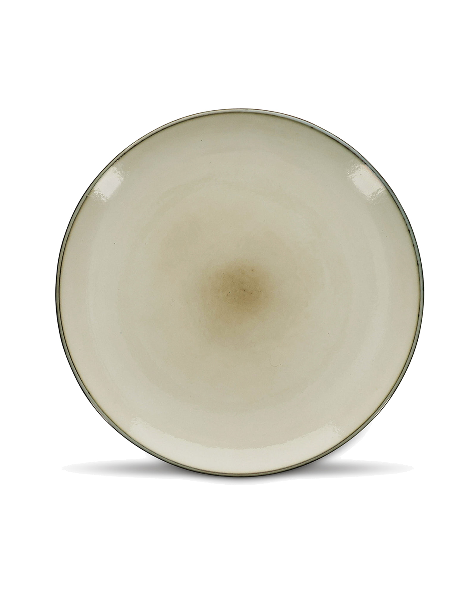 Meridian Teller aus Steinzeug, Elfenbein, Ø 26 cm, Ansicht 1