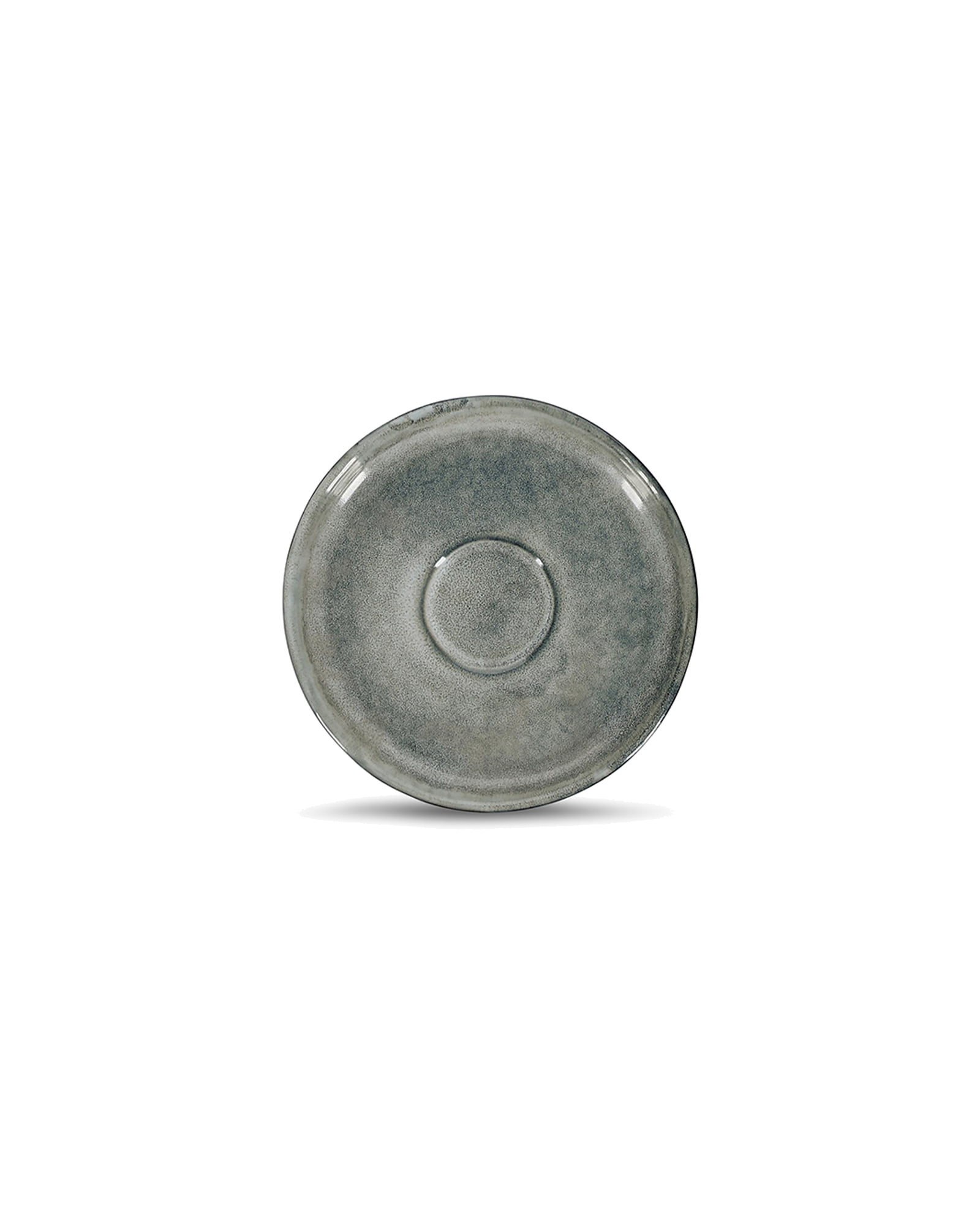 Meridian Untertasse aus Steinzeug, Grün/Blau, Ø 15 cm, Ansicht 1