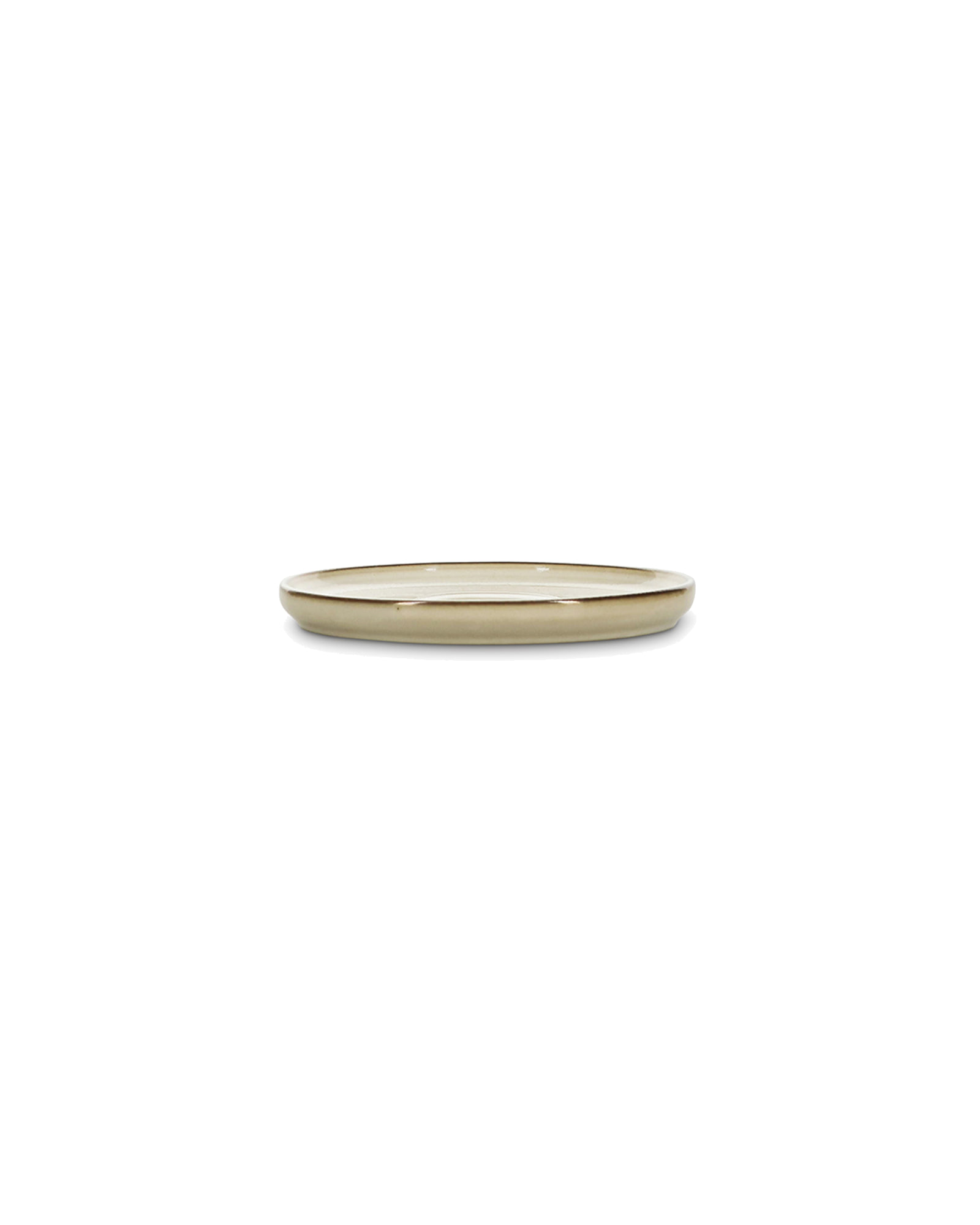 Meridian Untertasse aus Steinzeug, Elfenbein, Ø 15 cm, Ansicht 4