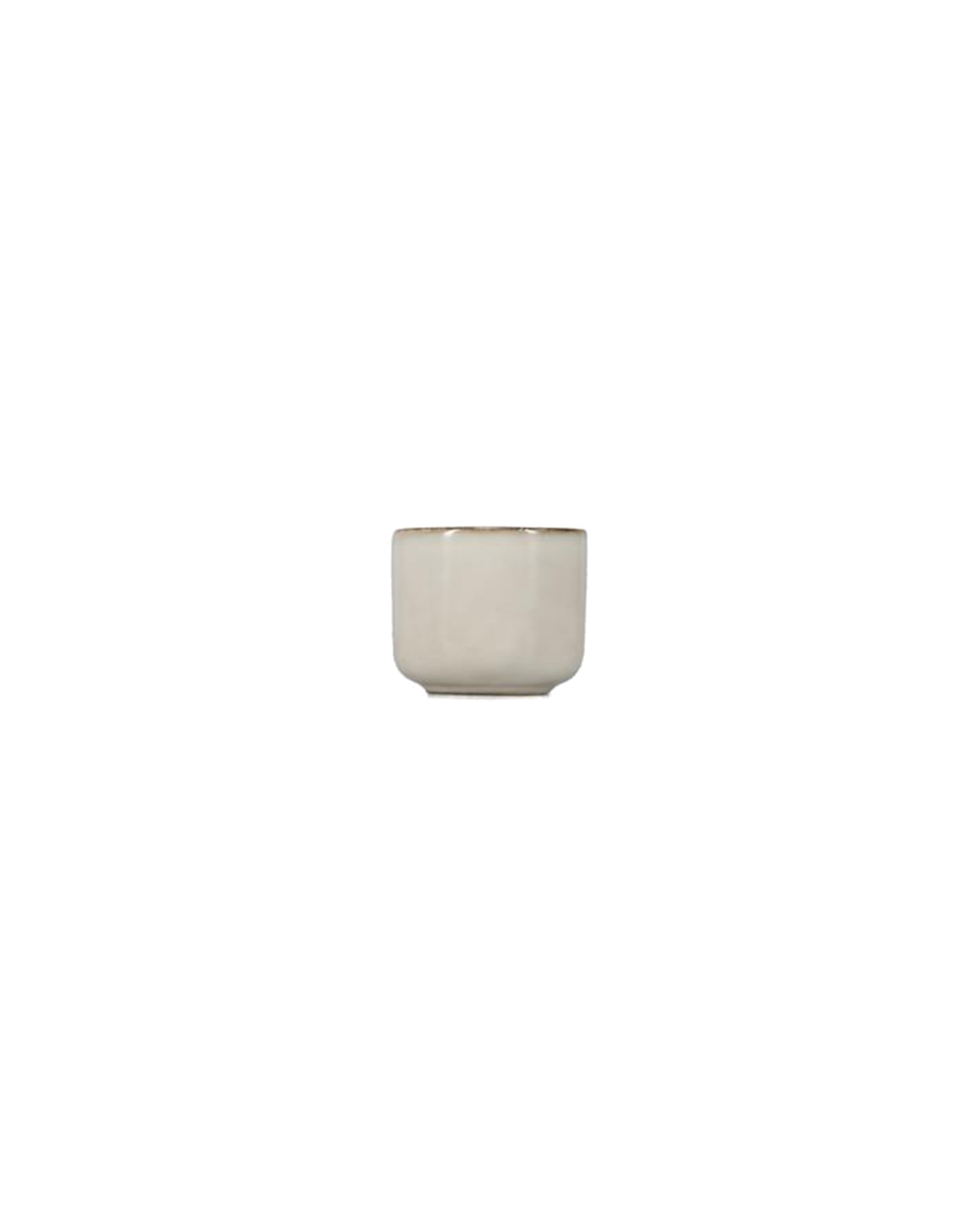 Meridian Zuckerdose aus Steinzeug, Elfenbein, Ø 6,5 cm, H 5,5 cm, Ansicht 1