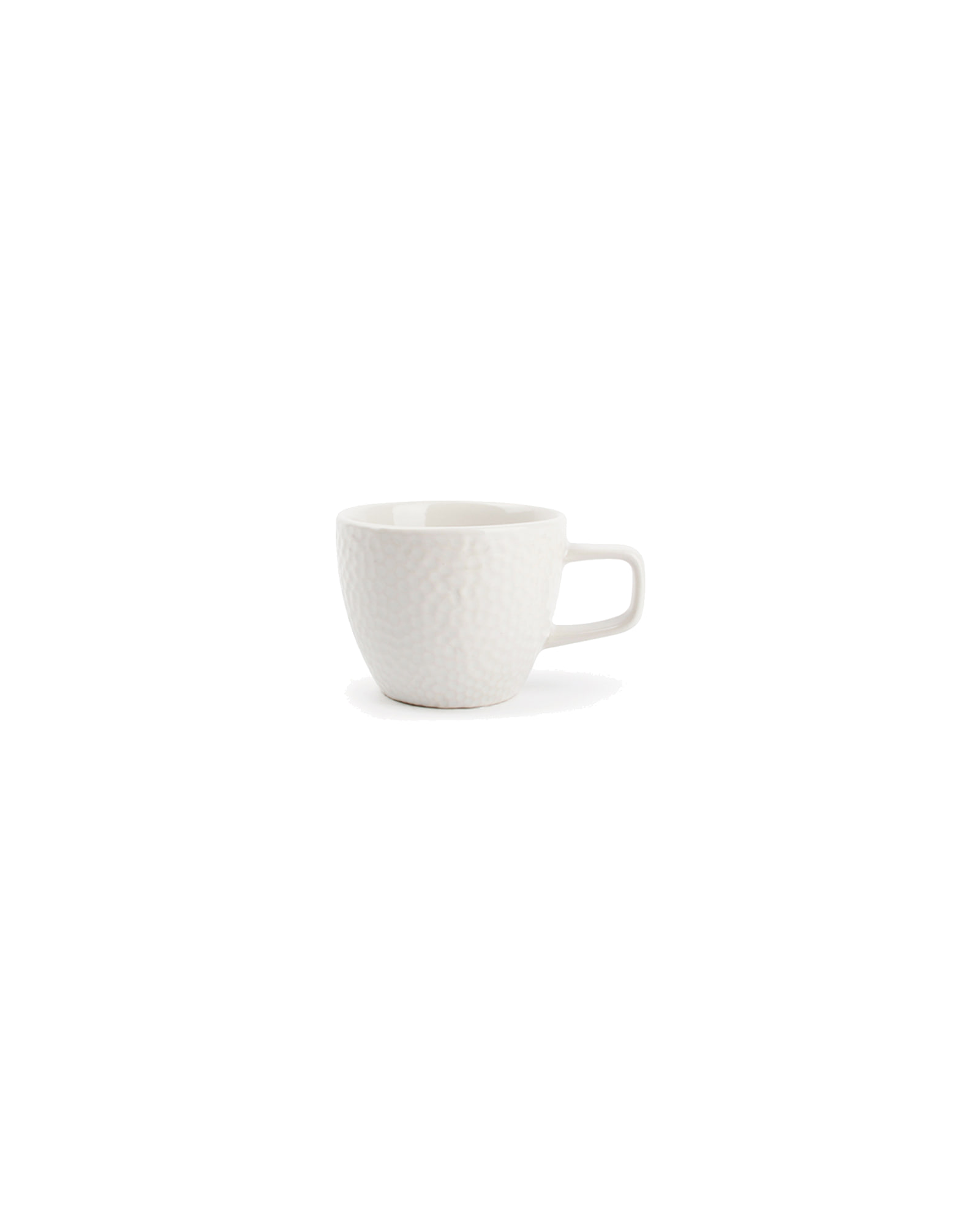 Mielo Mokkatasse mit Untertasse aus Steinzeug, Weiß, 100 ml, Ansicht 2