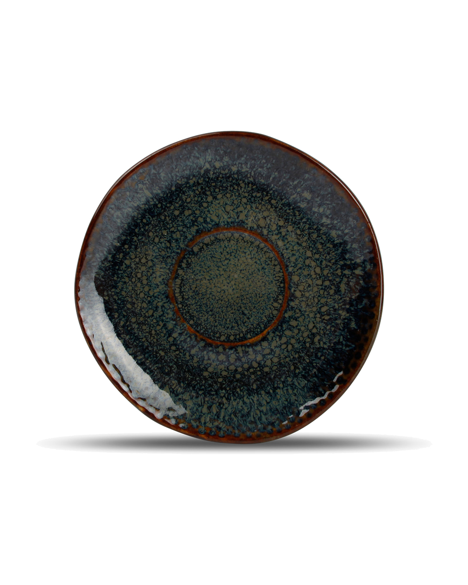 Mielo Mokkatasse mit Untertasse aus Steinzeug, Saphirblau, H 5 cm, Ansicht 3