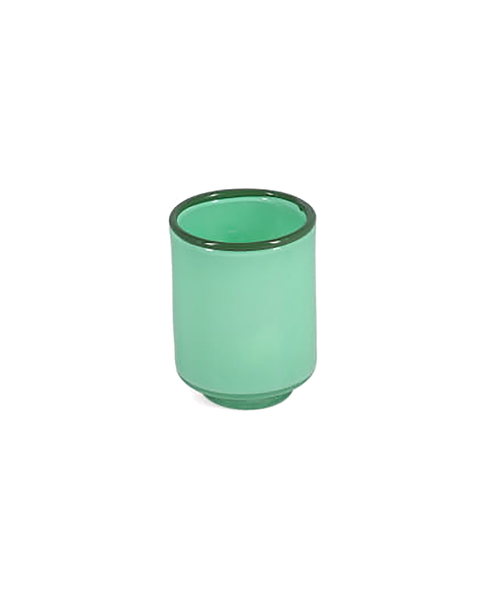 Milo Vase aus Glas mit Sprühfarbe, Pistaziengrün, Ø 10,5 cm, H 14 cm, Ansicht 2