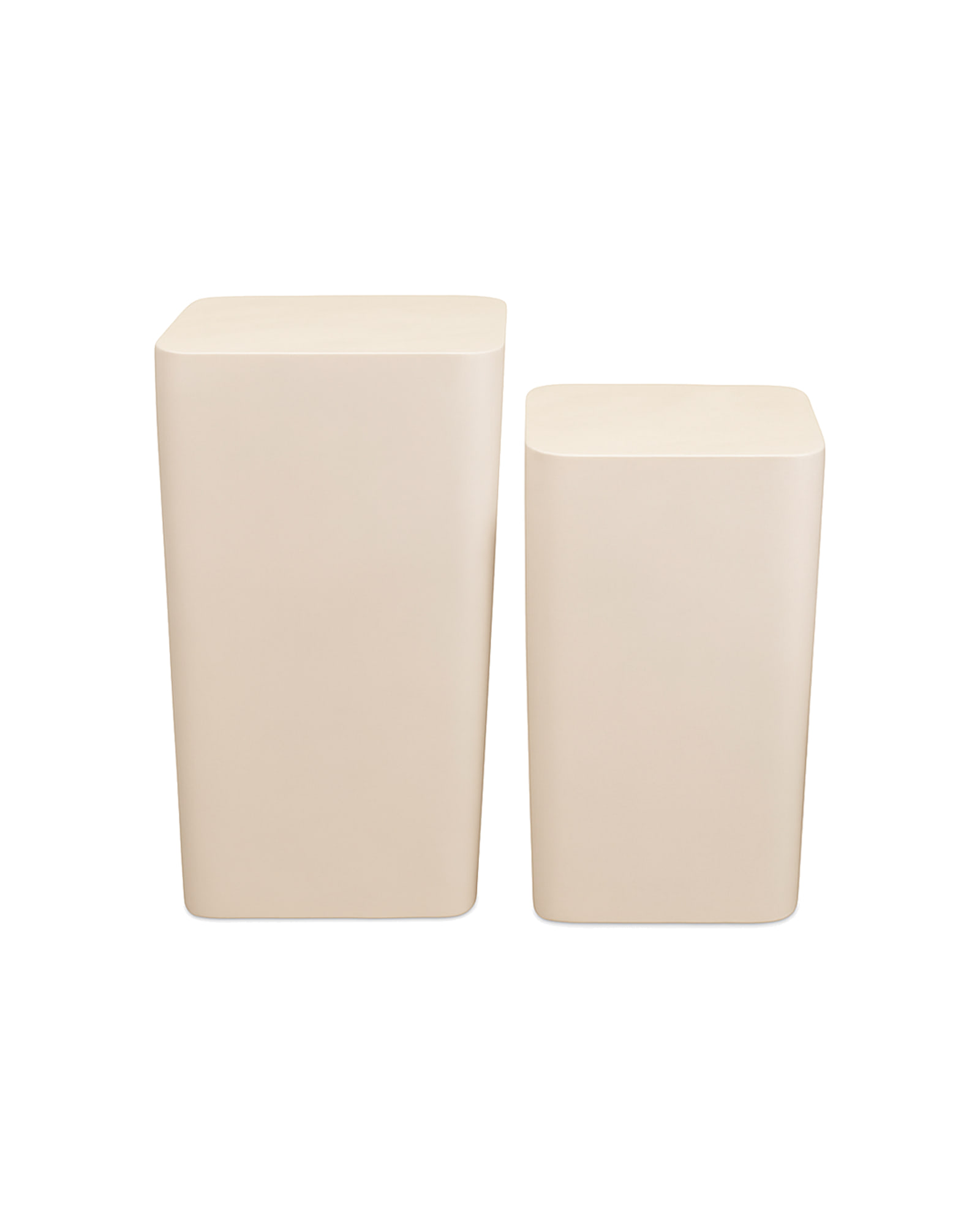 Mio Beistelltisch aus Eisen, Elfenbein, 30 × 30 cm, H 47 cm, Ansicht 1