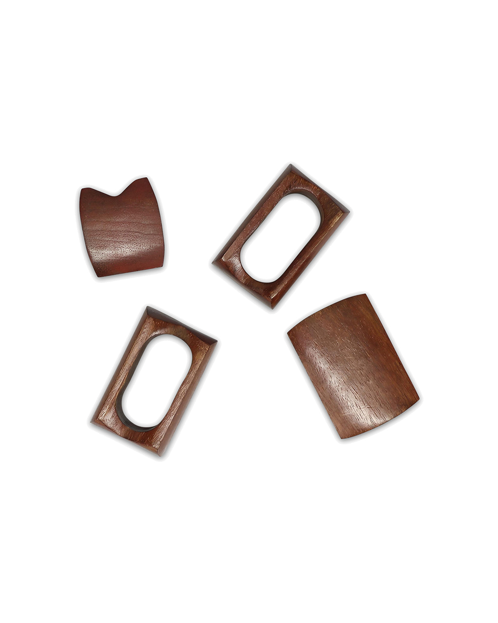 Moku Serviettenring aus Holz, rechteckig Holz, Breite 4 cm, Ansicht 3