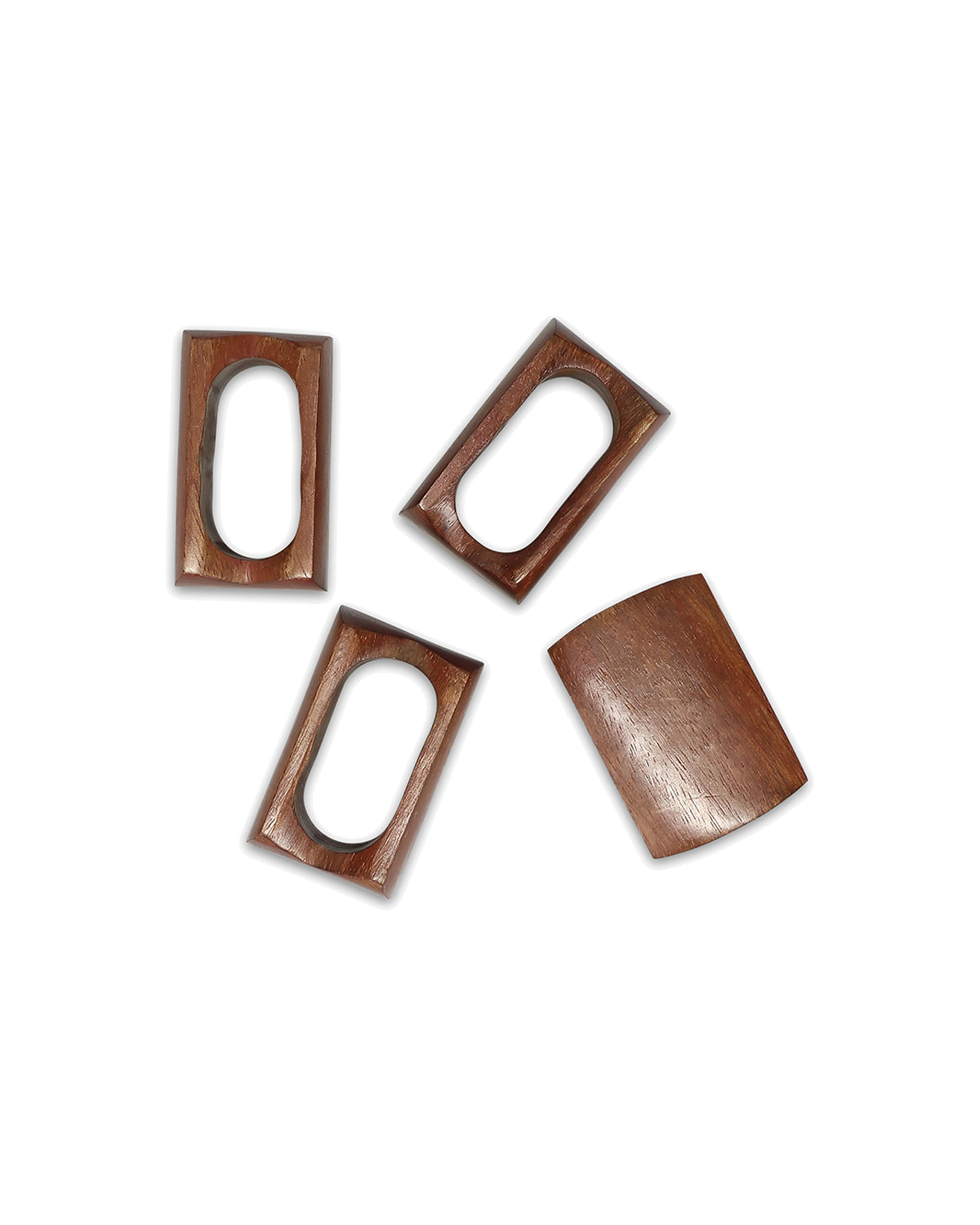 Moku Serviettenring aus Holz, rechteckig Holz, Breite 4 cm, Ansicht 4