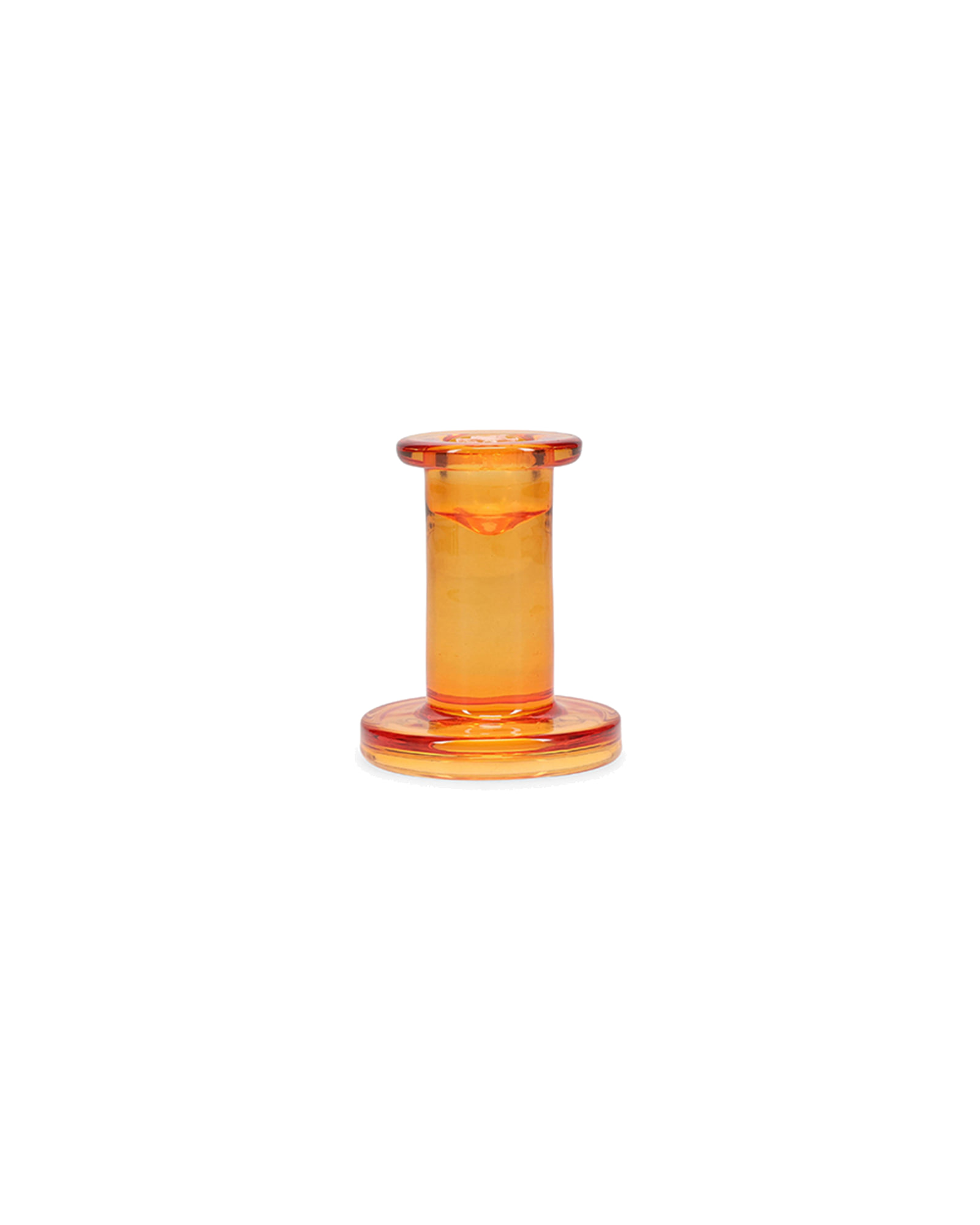 Mood Kerzenhalter aus Glas, Mandarine, H 8 cm, Ansicht 1