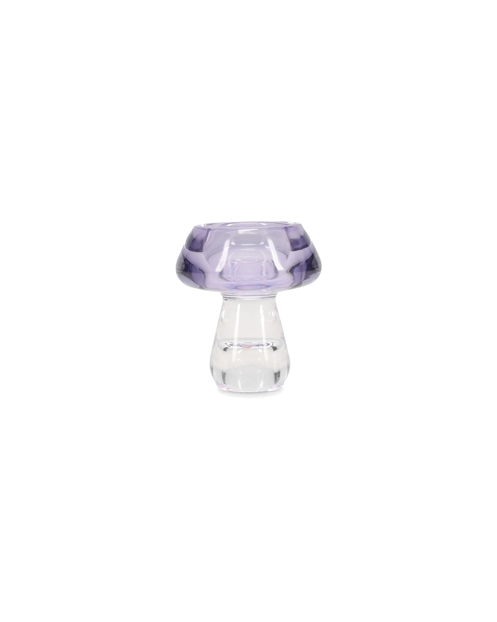 Mood Kerzenhalter aus Glas, Violett, H 7,5 cm, Ansicht 1