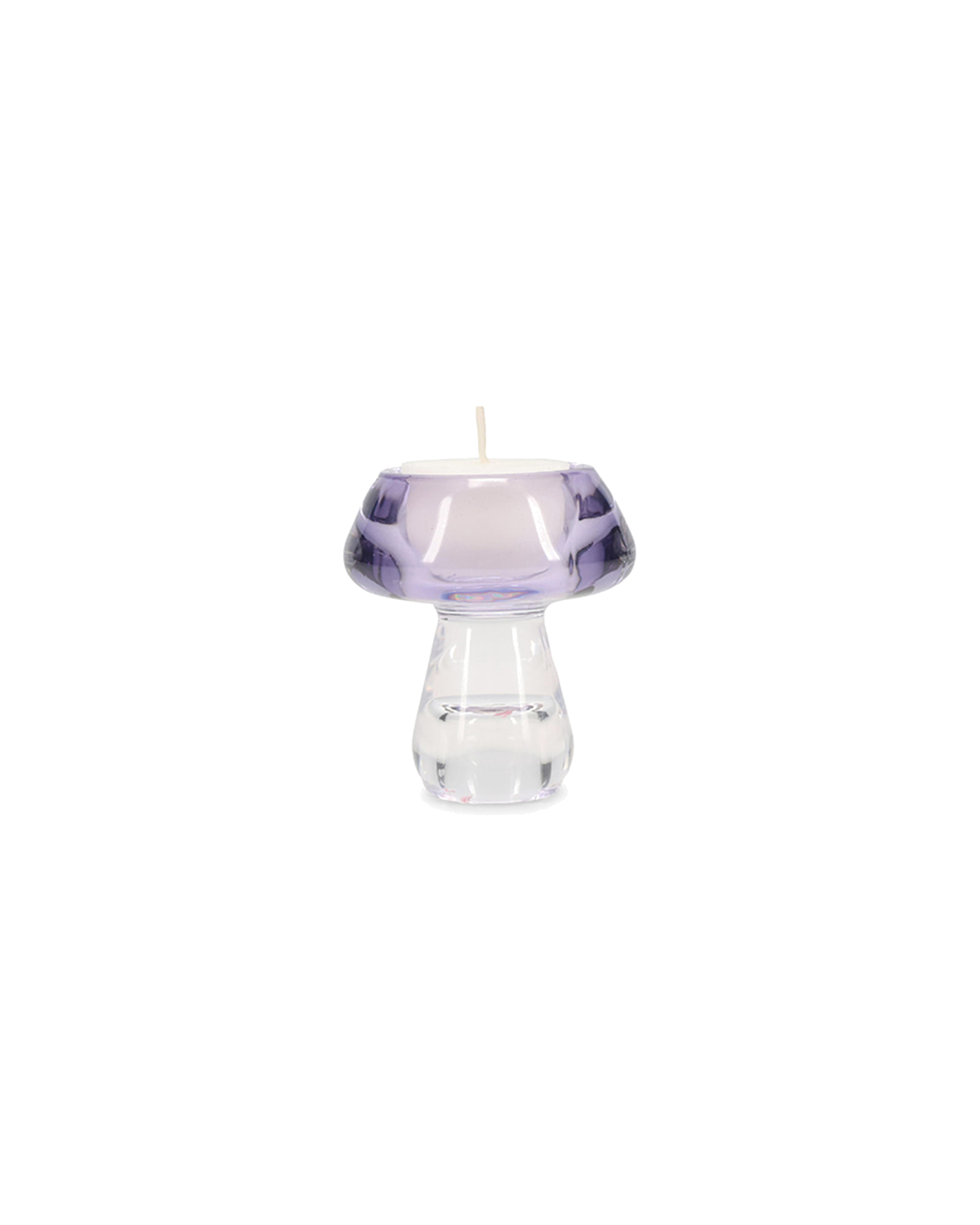 Mood Kerzenhalter aus Glas, Violett, H 7,5 cm, Ansicht 2