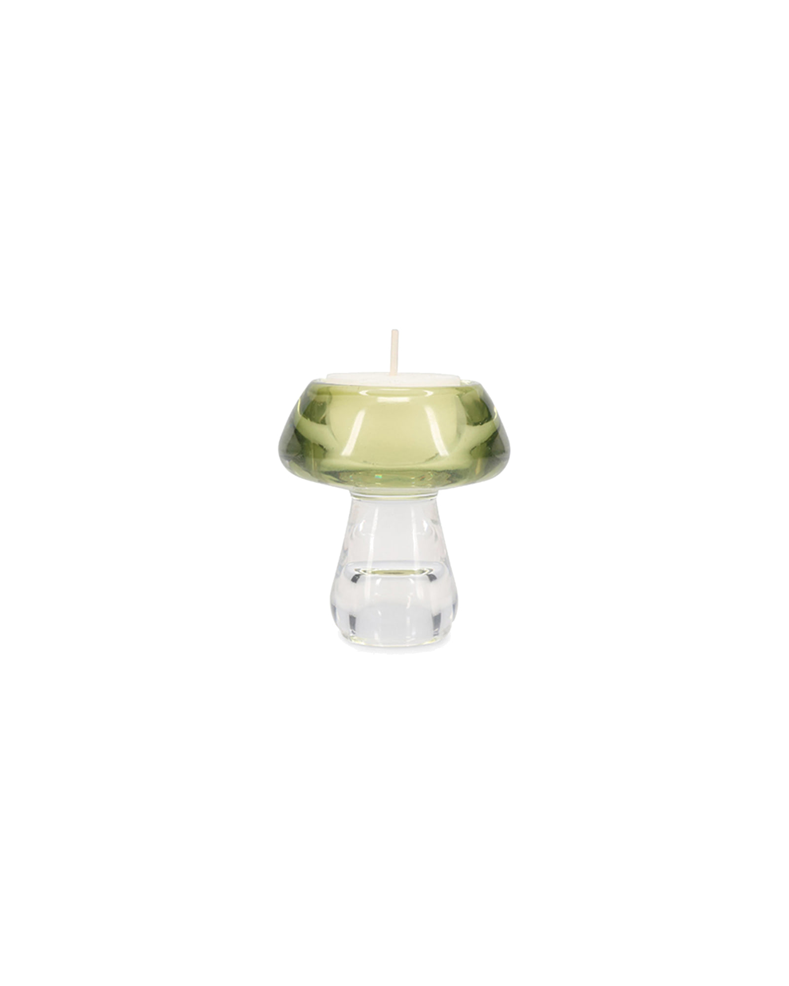 Mood Kerzenhalter aus Glas, Waldgrün, H 7,5 cm, Ansicht 2