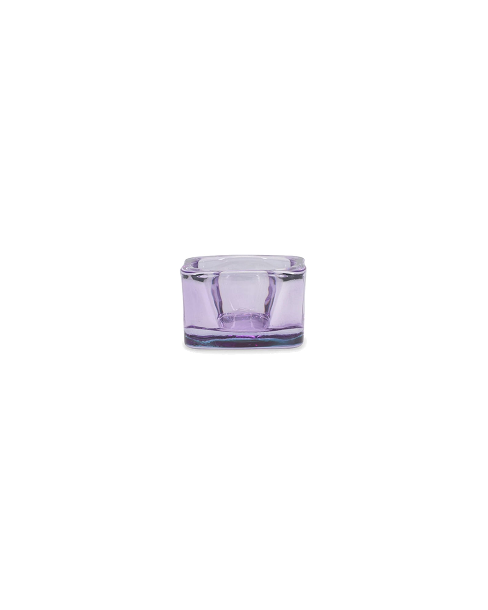 Mood Teelichthalter aus Glas, Violett, 5 × 5 cm, Ansicht 1