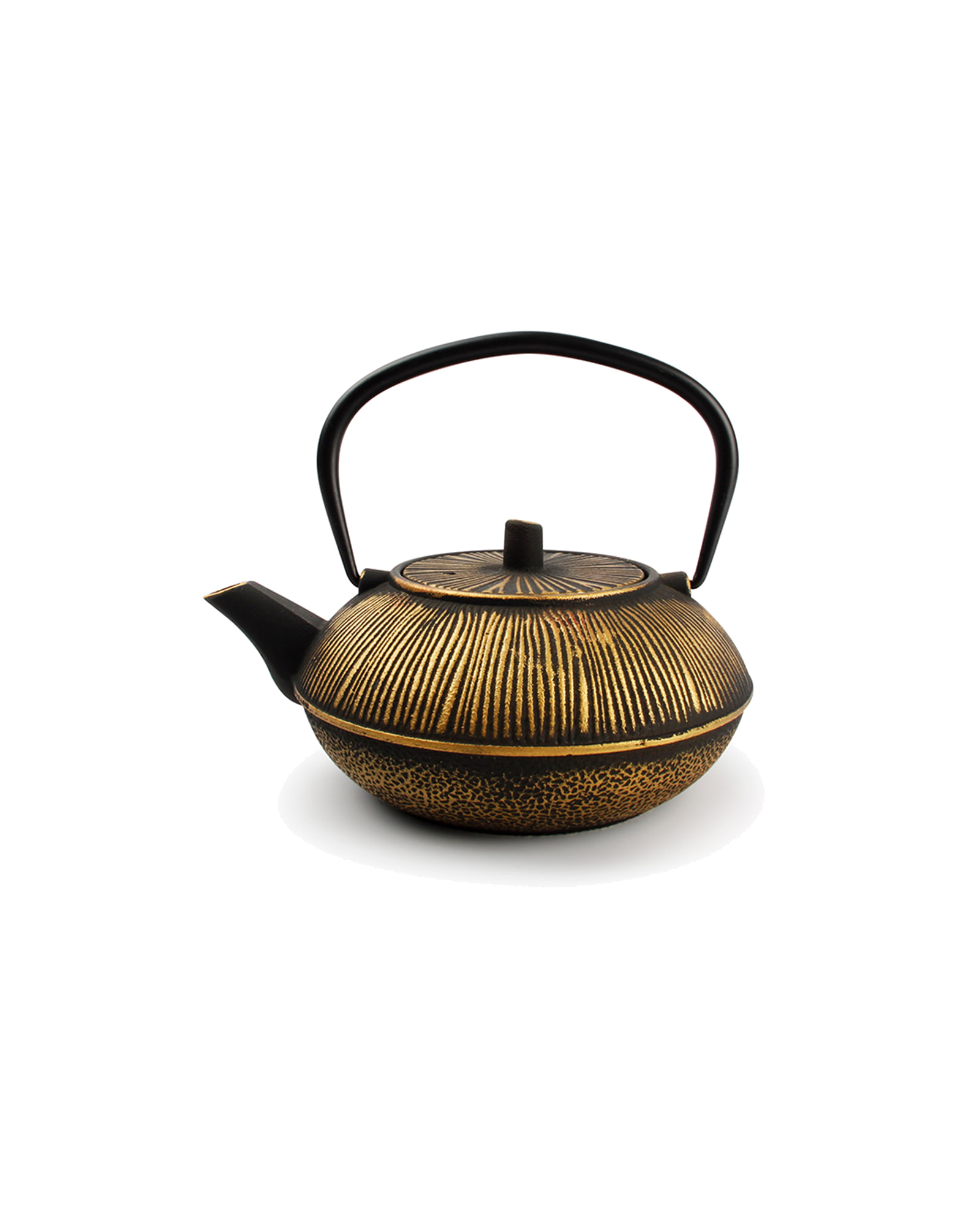 My Tea Teekanne aus Gusseisen, Streifen Gold/Schwarz, 800 ml, Ansicht 1