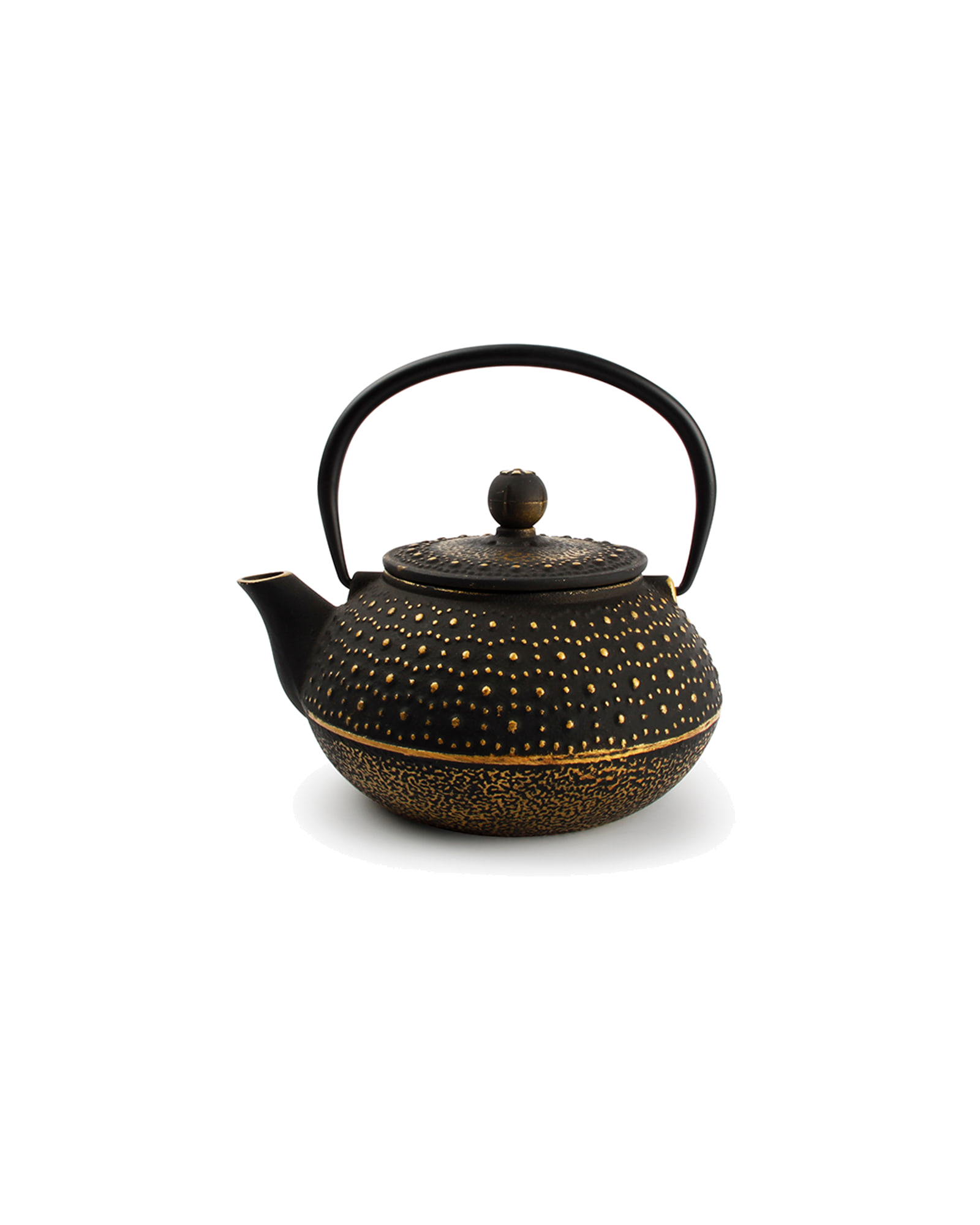 My Tea Teekanne aus Gusseisen, Punkte Gold/Schwarz, 800 ml, Ansicht 1